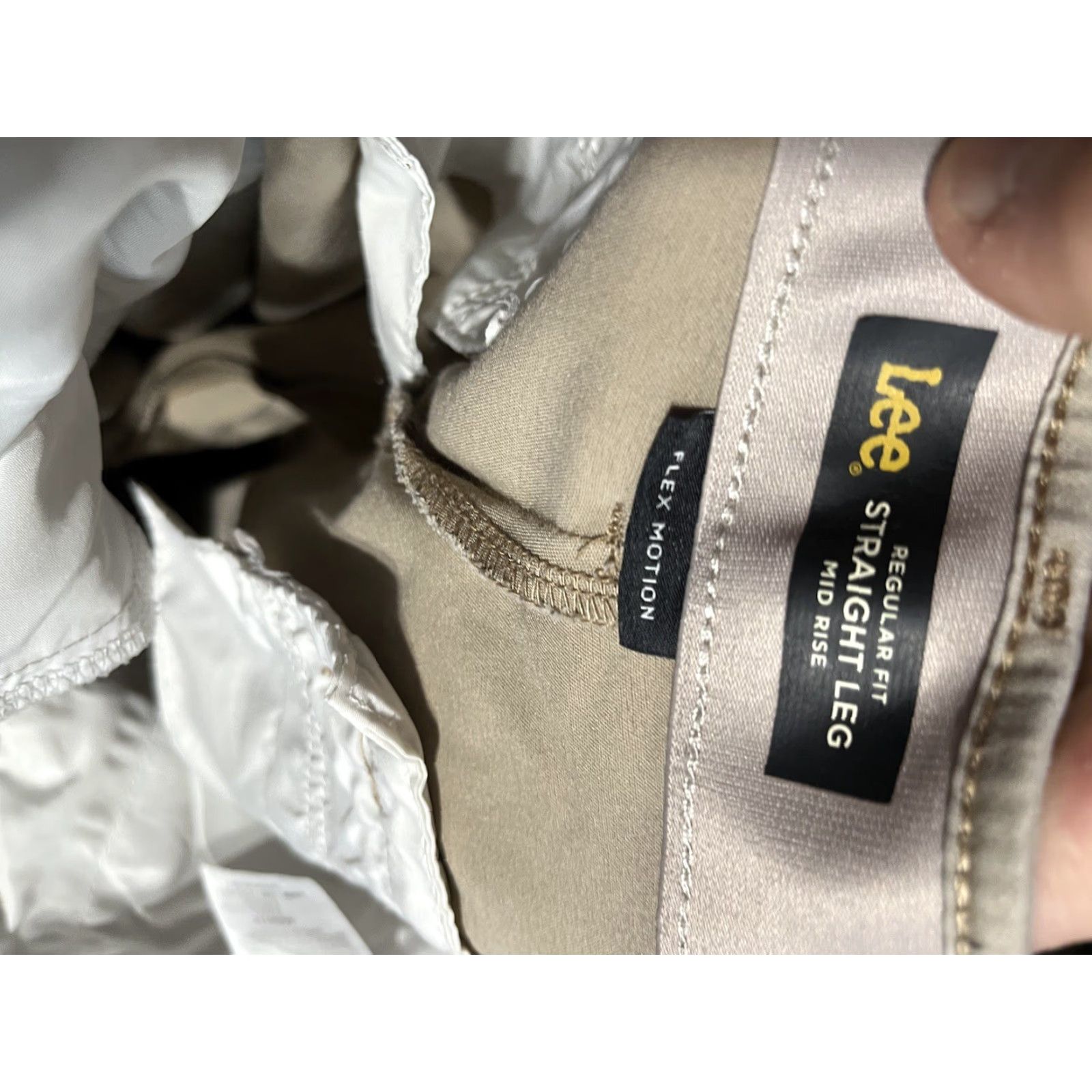 Lee Lee Pants Women 6 Tall Beige Regular Fit Mid Rise Stretch Twill Dress Pants with Pockets — Business Workwear Size 28" / US 6 / IT 42 - 5 Thumbnail