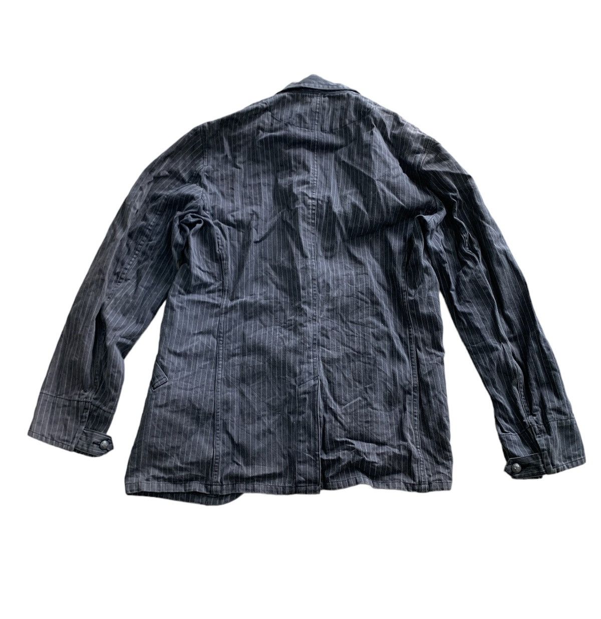Johnbull 💥JOHNBULL WORKWEAR JACKET DENIM STRIPED FADED Size US L / EU 52-54 / 3 - 2 Thumbnail