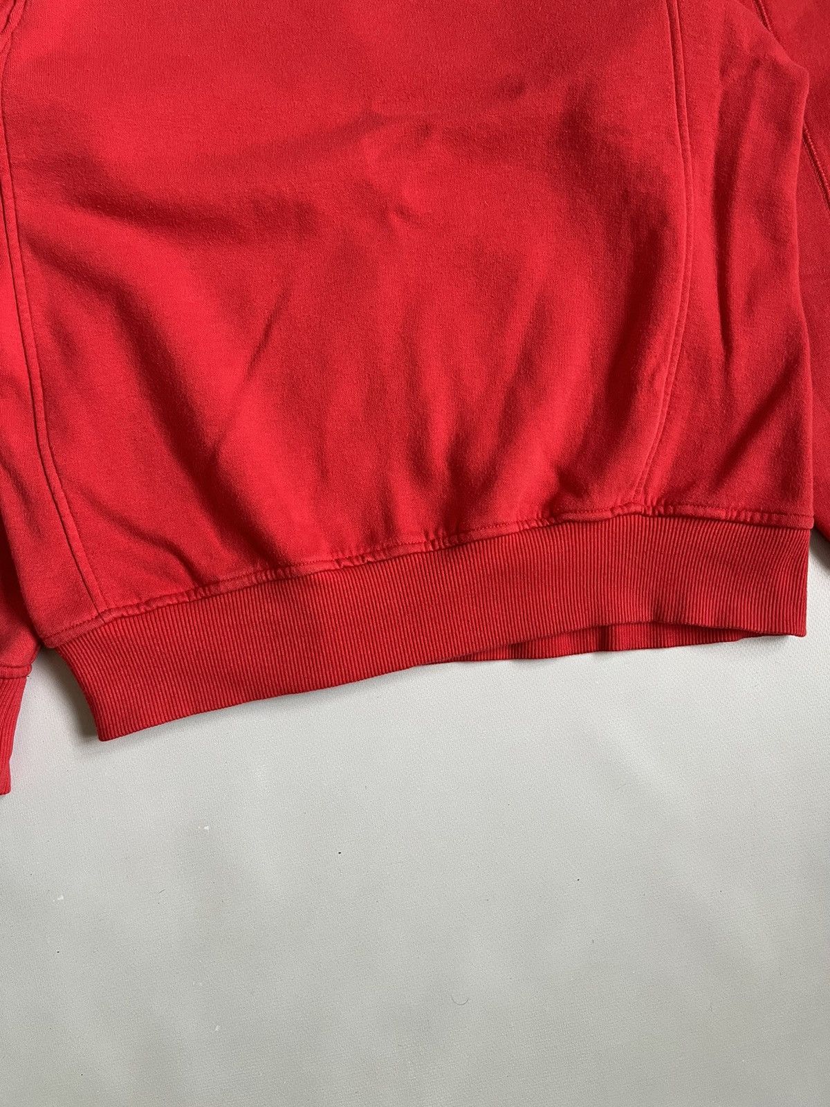 Nike × Vintage Vintage Y2K Unisex Nike Big Swoosh Red Sweatshirt Size US M / EU 48-50 / 2 - 12 Thumbnail