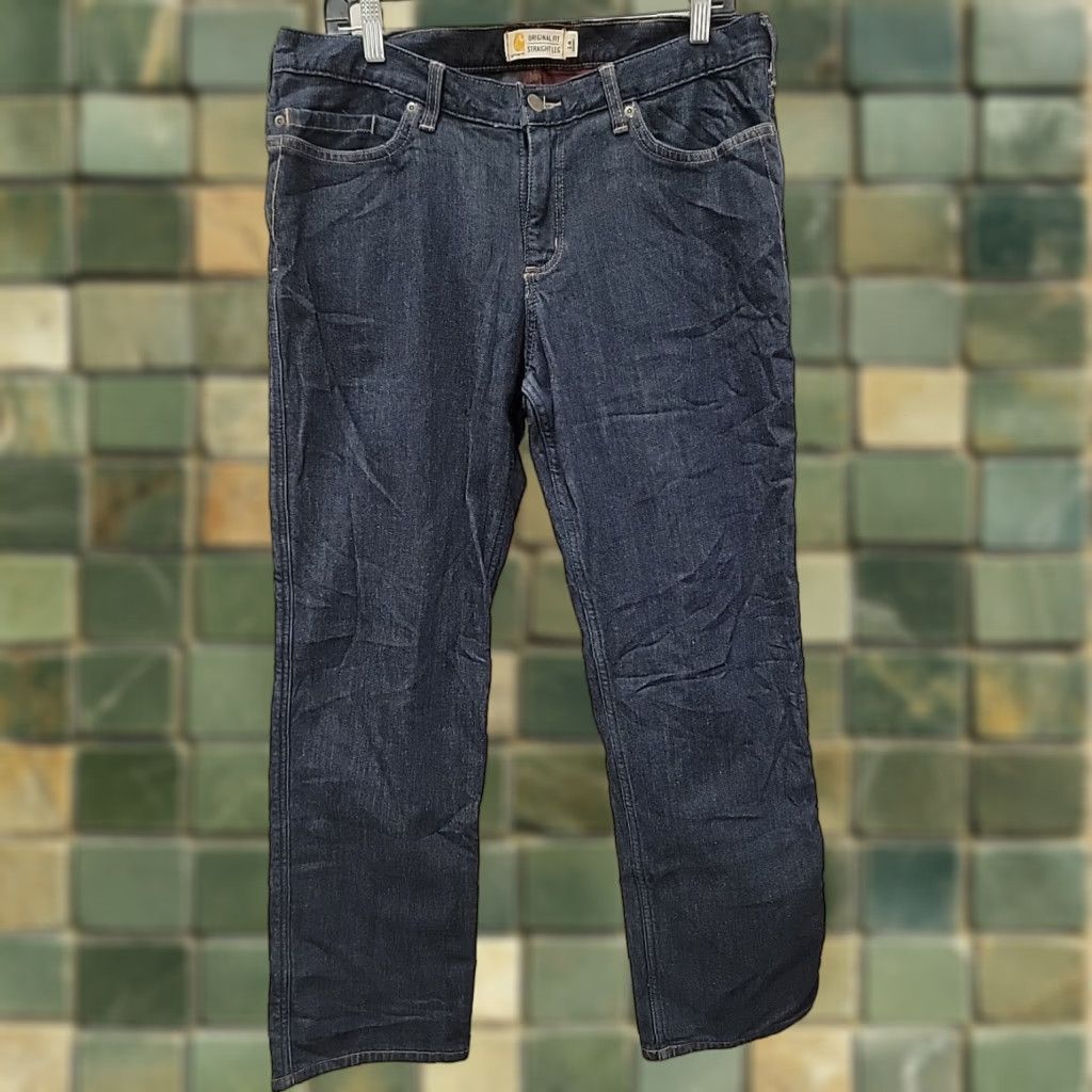 Carhartt Carhartt Jeans 14 Short Original Fit Straight Leg Denim Wash Women Jeans Size 36" / US 14 / IT 50 - 1 Thumbnail
