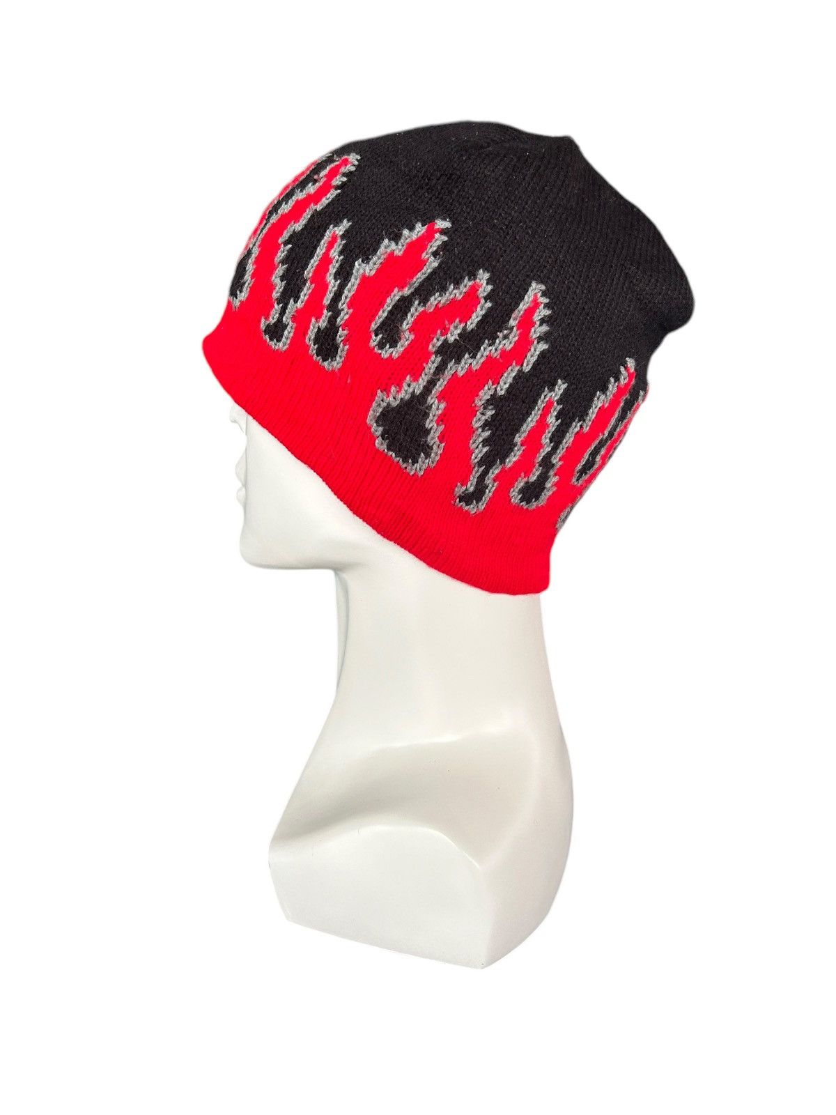 Japanese Brand × Kapital × Vintage Y2k Style Flame Beanie Hats snowcap ☠️☠️ Size ONE SIZE - 4 Thumbnail