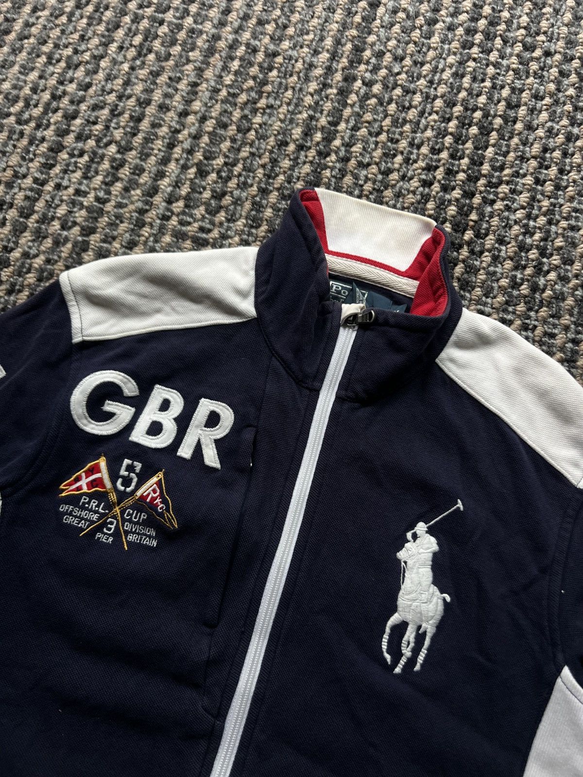 Polo Ralph Lauren 00’s Polo Ralph Lauren Great Britain Zip Sweatshirt Big Pony Size US M / EU 48-50 / 2 - 3 Thumbnail