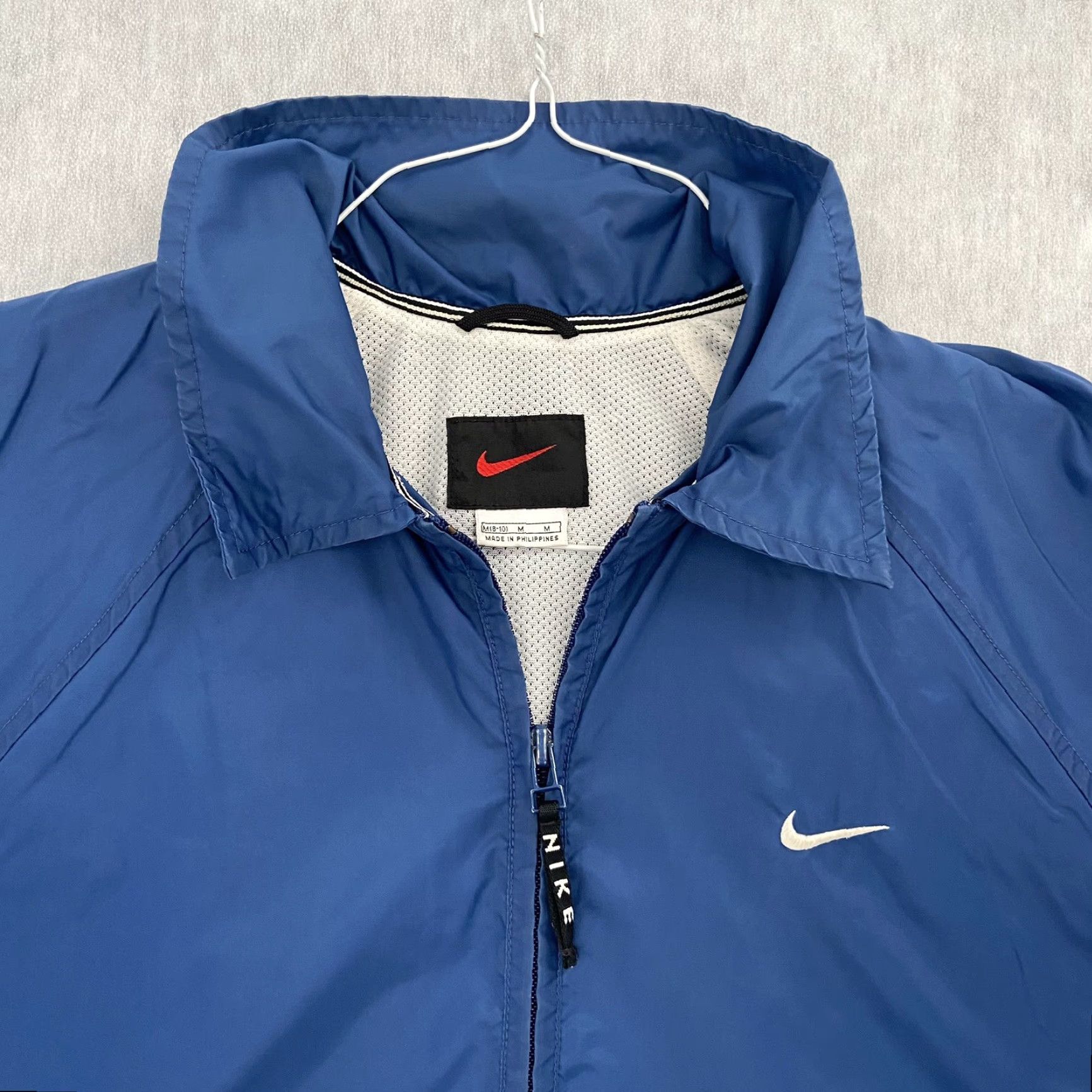 Nike VINTAGE Nike Jacket Womens Medium 8-10 Blue Mini Swoosh Lined Full Zip Stitch M Size M / US 6-8 / IT 42-44 - 5 Thumbnail