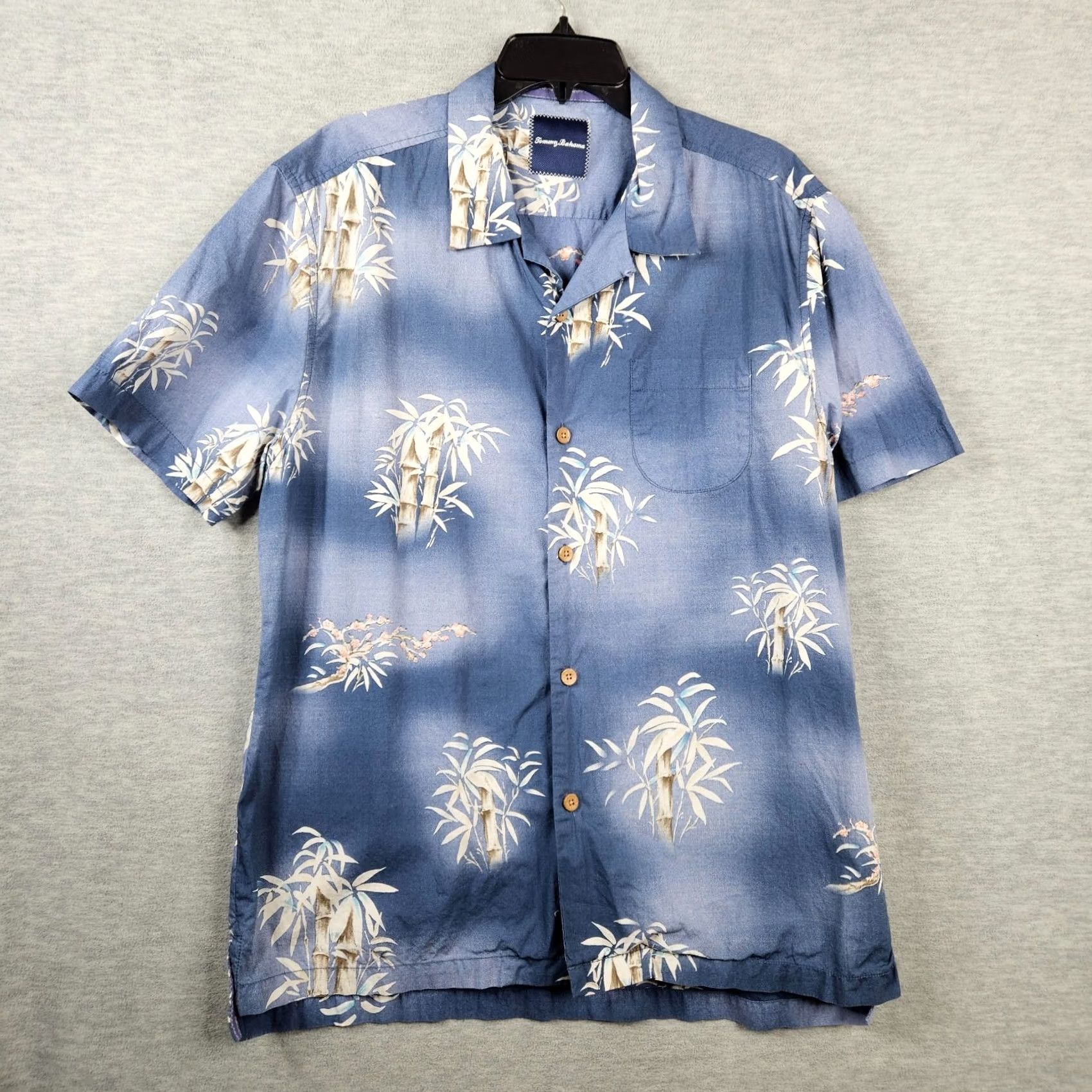 Tommy Bahama Tommy Bahama Floral Hawaiian Button Up Short Sleeve 100% Cotton Shirt L Multicolor Mens Regular Size Shirt Size US L / EU 52-54 / 3 - 2 Thumbnail