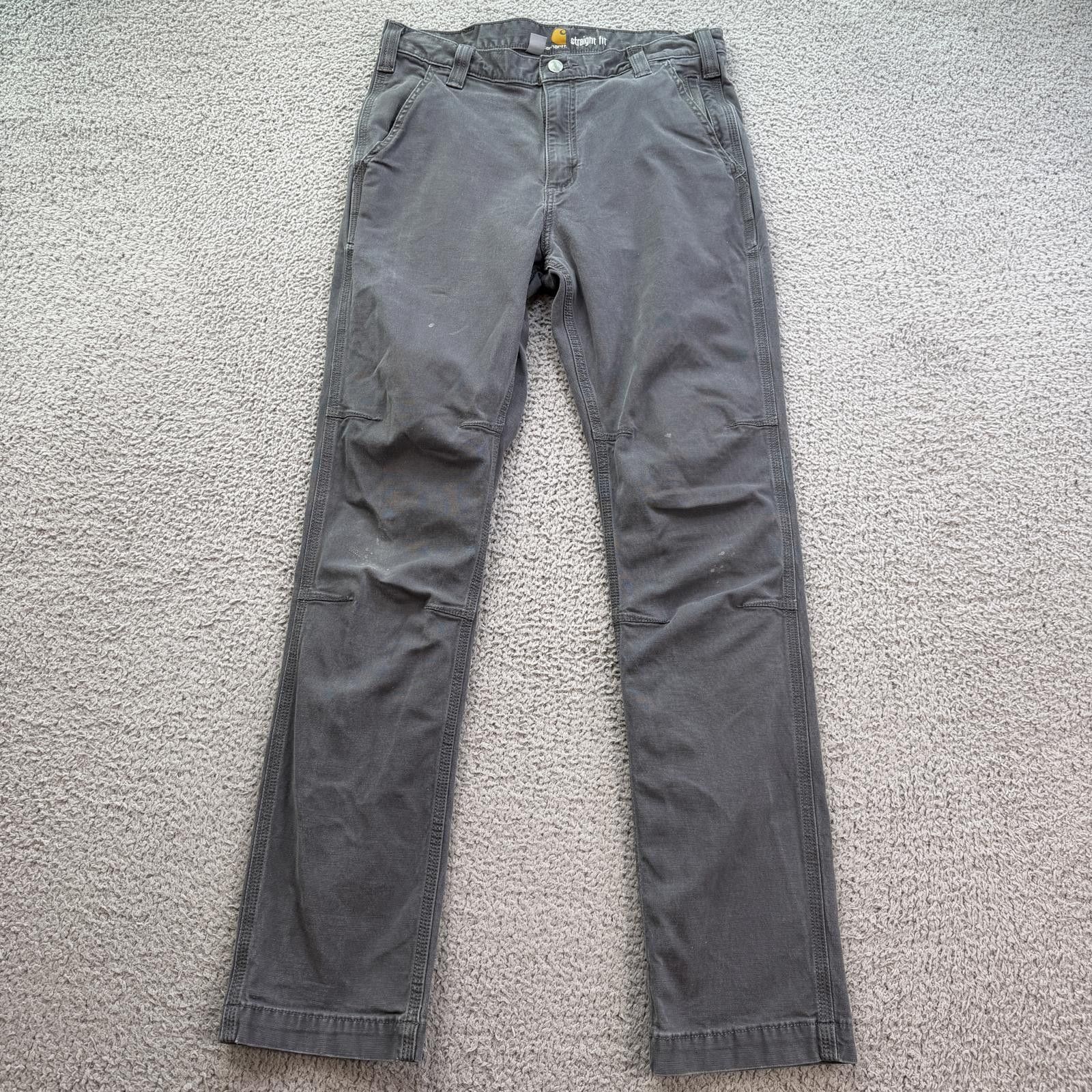 Carhartt Carhartt 102821 Straight Fit Work Pants Gray 32x32 Carpenter Size US 32 / EU 48 - 1 Thumbnail