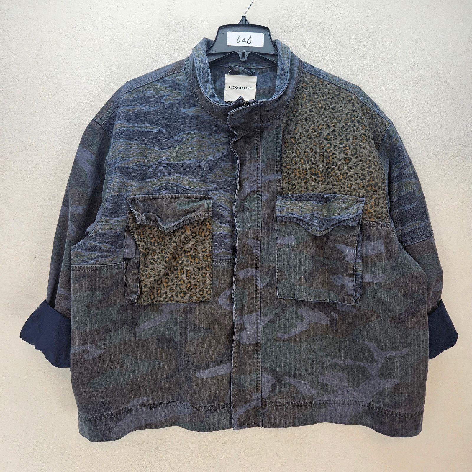 Lucky Brand LUCKY BRAND WOMEN'S XL PATCHWORK OVERSIZED ANIMAL PRINT Size XL / US 12-14 / IT 48-50 - 1 Thumbnail