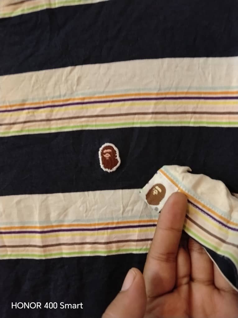 Bape Bathing Ape Classic striped long Sleeve Size US L / EU 52-54 / 3 - 2 Thumbnail