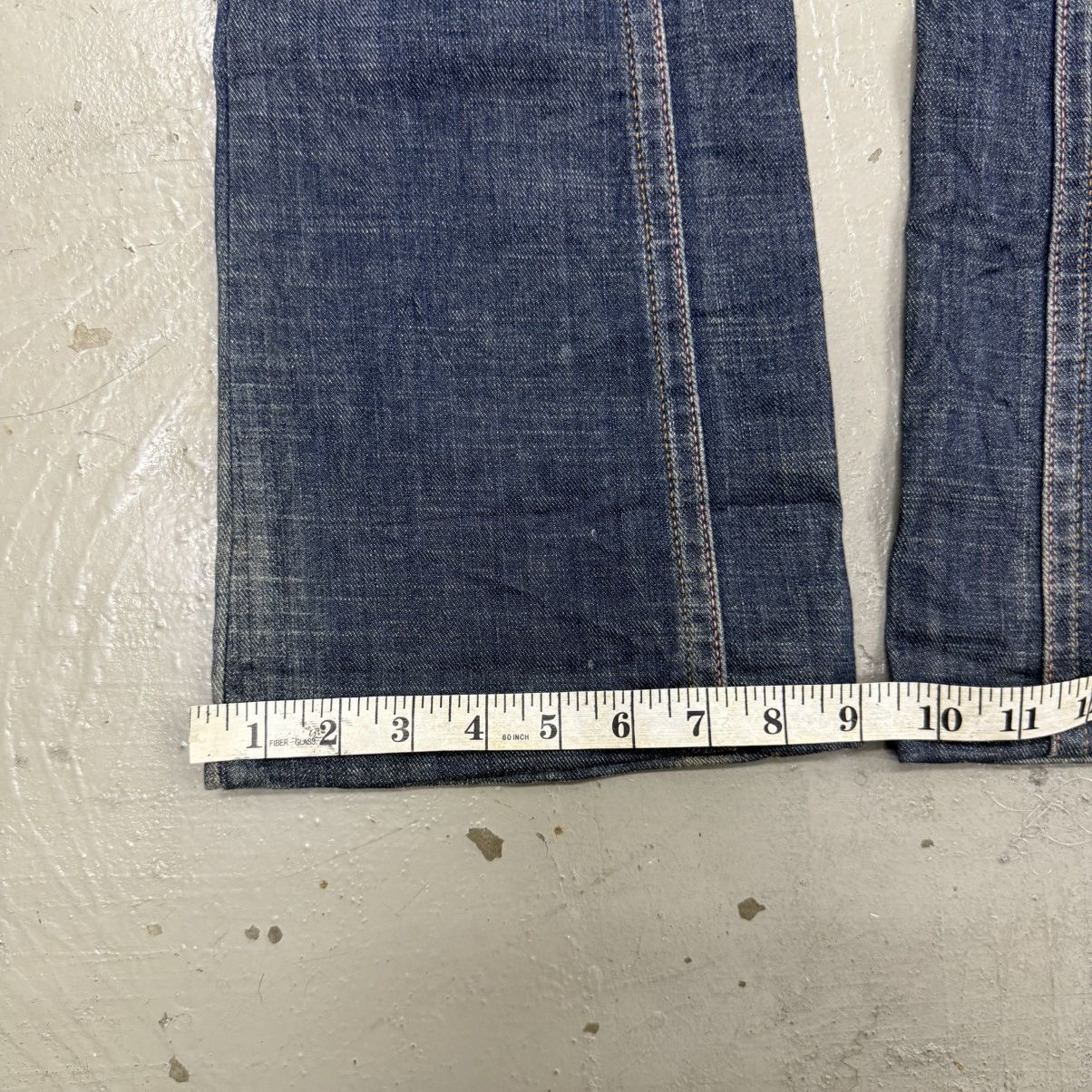 Hedi Slimane Denim bell bottom slim punk gothic japanese vienus mudwash Size US 30 / EU 46 - 7 Thumbnail