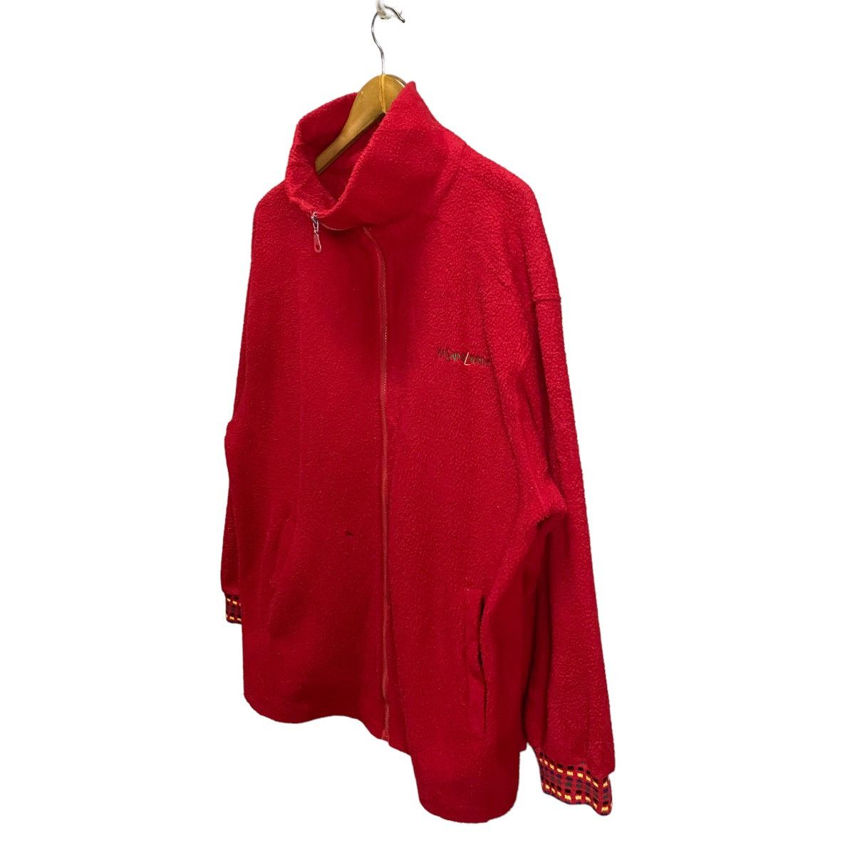 Vintage Yves Saint Lauren vintage big logo back zipper fleece Size US L / EU 52-54 / 3 - 4 Thumbnail