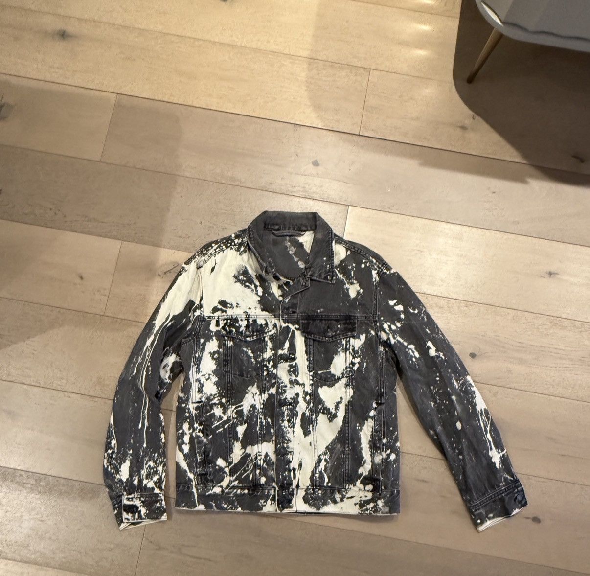 Other Custom Paint Splatter Denim Jacket Black/White size M Size US M / EU 48-50 / 2 - 1 Thumbnail