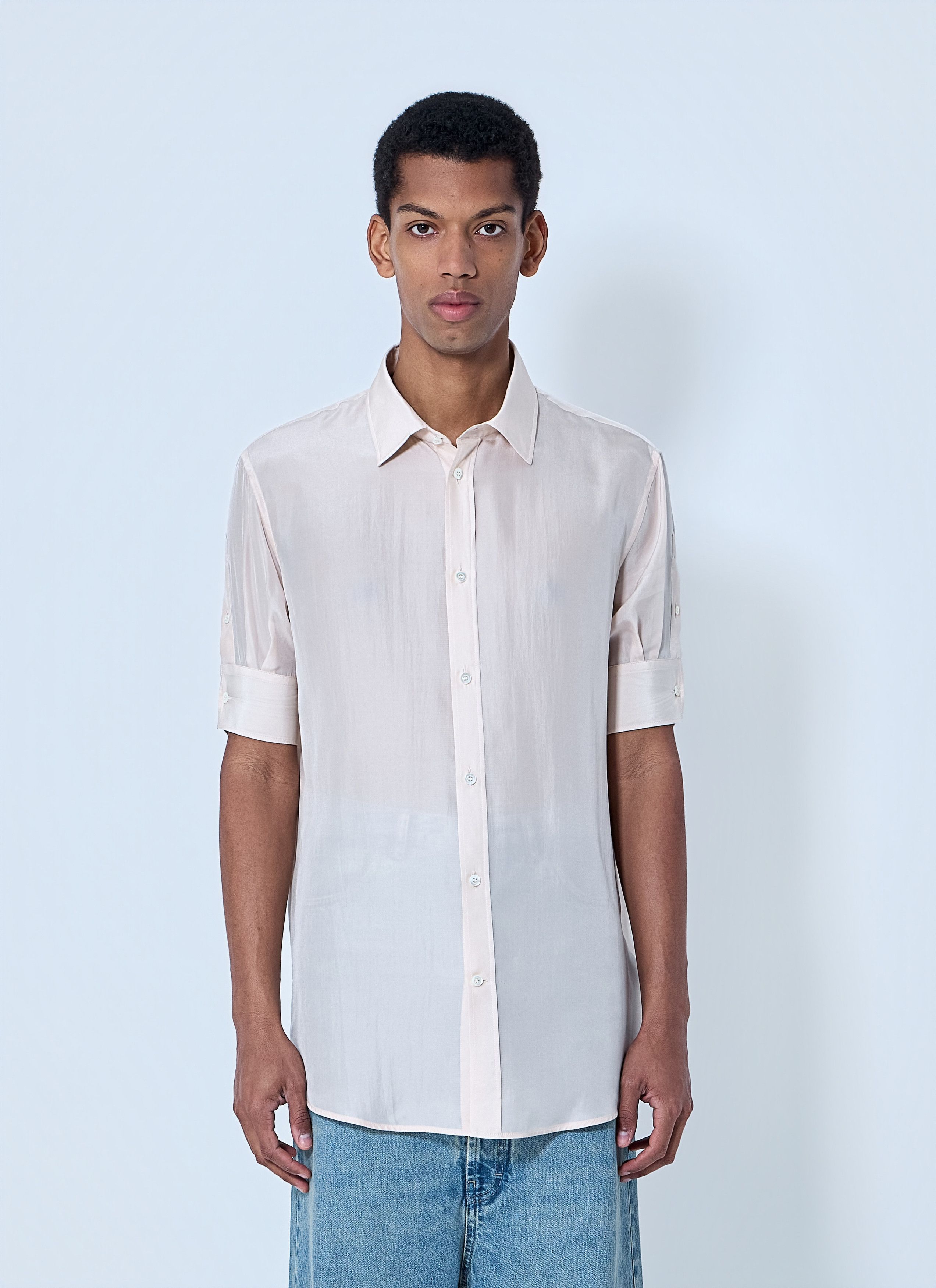 Maison Margiela Short Sleeve Button-Down Shirt Size US L / EU 52-54 / 3 - 1 Thumbnail