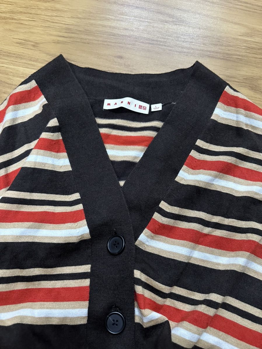 Marni Marni Knitted Stripes Cardigan Size US L / EU 52-54 / 3 - 13 Thumbnail
