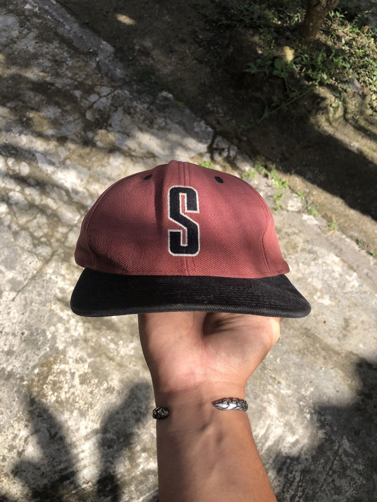 90s old stussy two-tone cap Korea L XL 90s Stussy Cap S Logo “Two