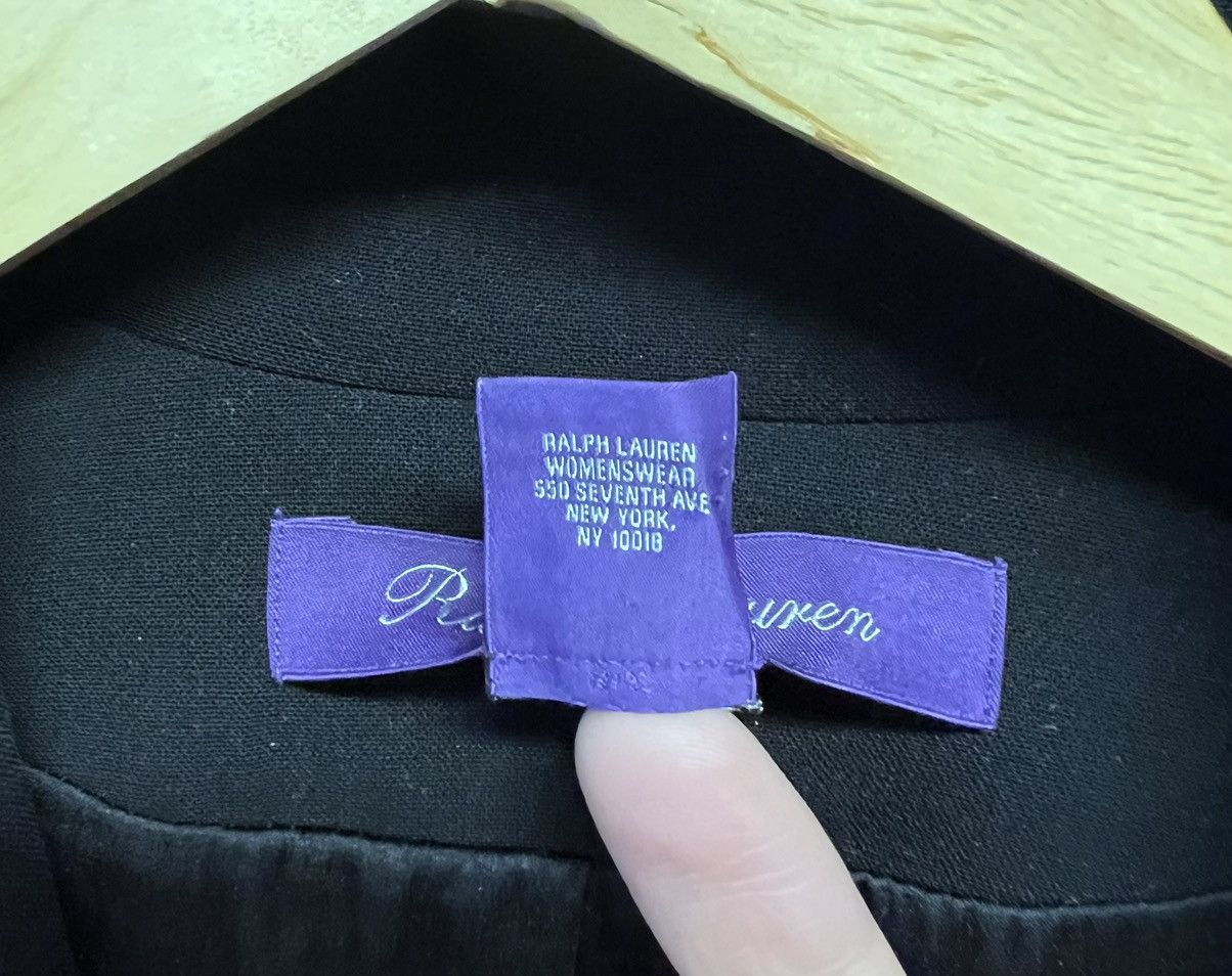 Designer × Ralph Lauren Purple Label Ralph Lauren Purple Label black wool-silk blazer luxury Size M / US 6-8 / IT 42-44 - 11 Thumbnail