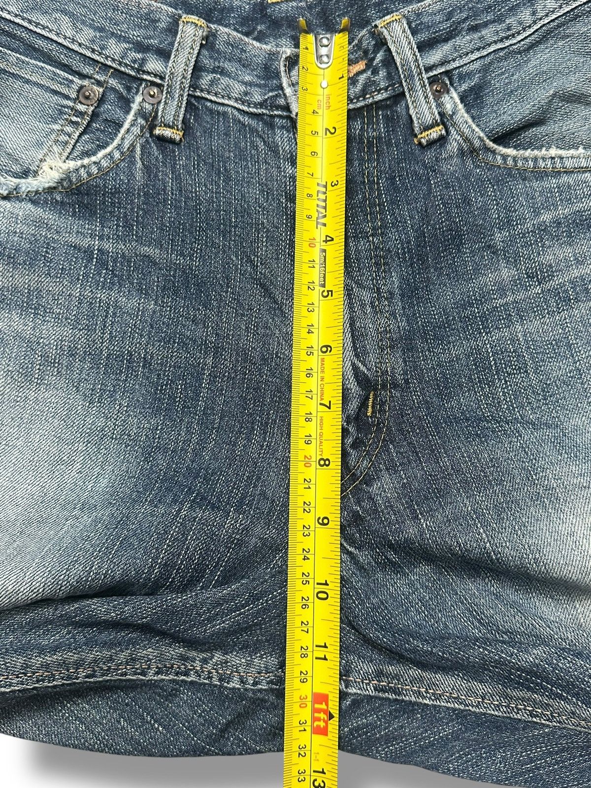 Edwin Vintage Insane Edwin 505z Orange Tab Selvedge Straight Jeans Size US 30 / EU 46 - 20 Thumbnail
