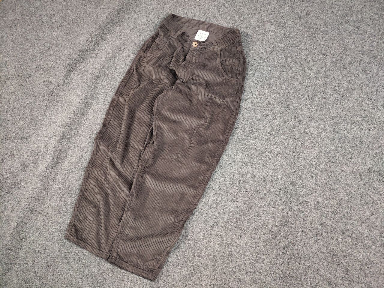 Japanese Brand Play Up Design Mom Baggy Corduroy Women's Pants Size 28" / US 6 / IT 42 - 3 Thumbnail