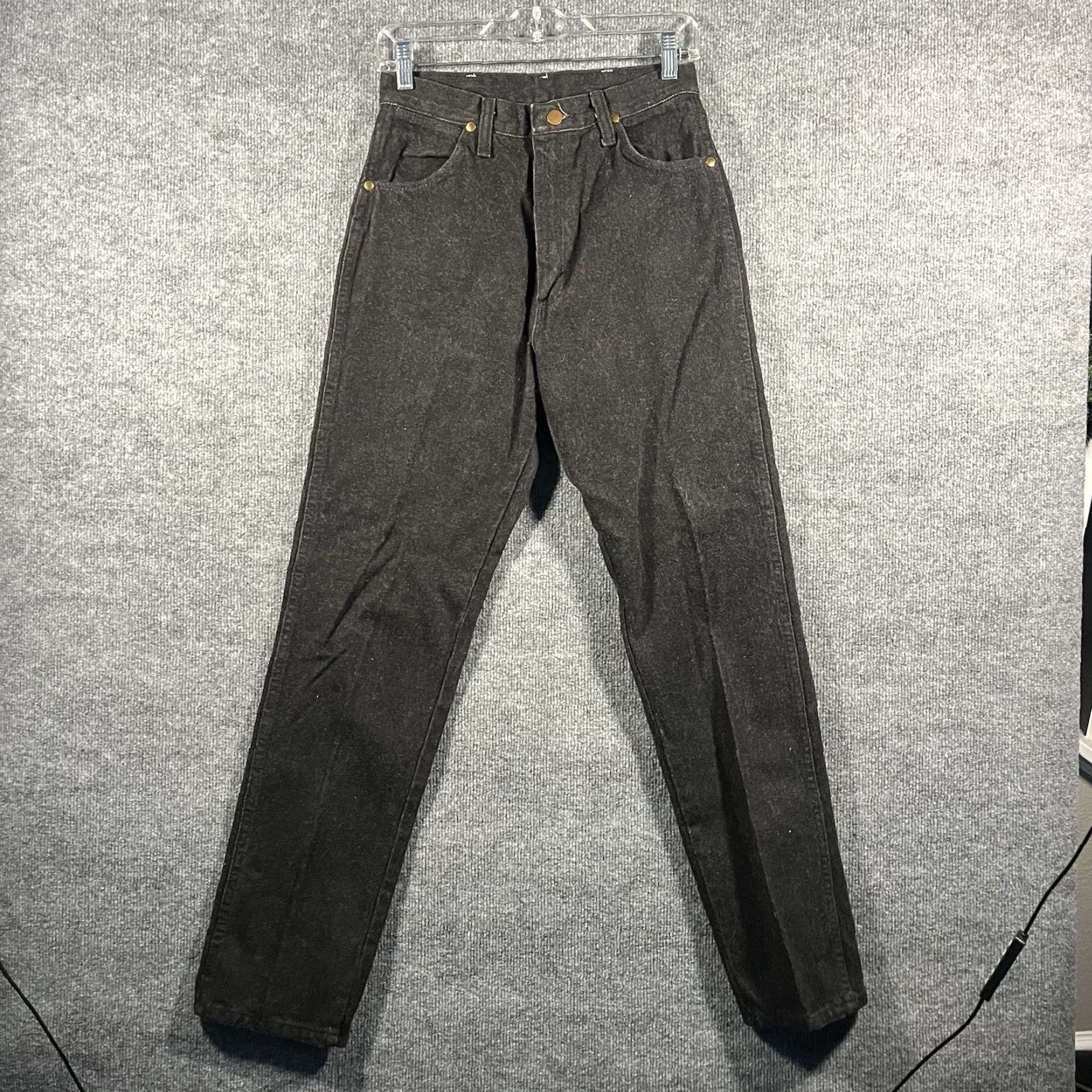 Wrangler VINTAGE Wrangler Jeans Women 27x31 Black Denim USA Made 90s Western 14MWZ Size 27" / US 4 / IT 40 - 4 Thumbnail