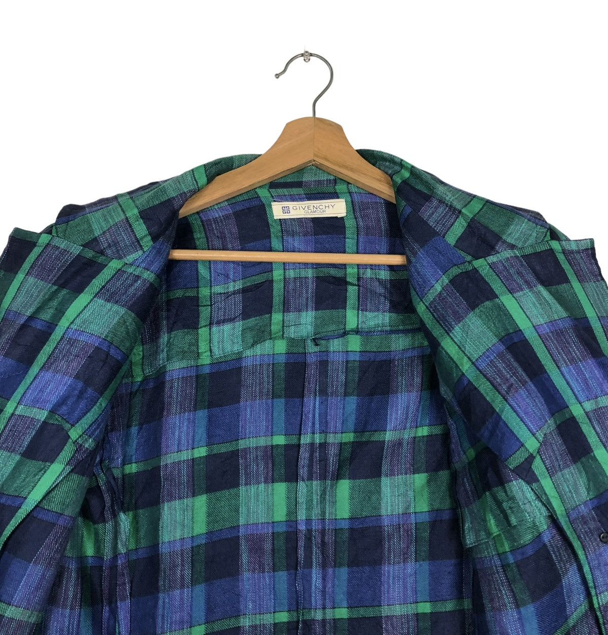 Givenchy 🔥VINTAGE CROPPED BUTTON JACKET GIVENCHY GLAMOUR TARTAN Size M / US 6-8 / IT 42-44 - 14 Thumbnail