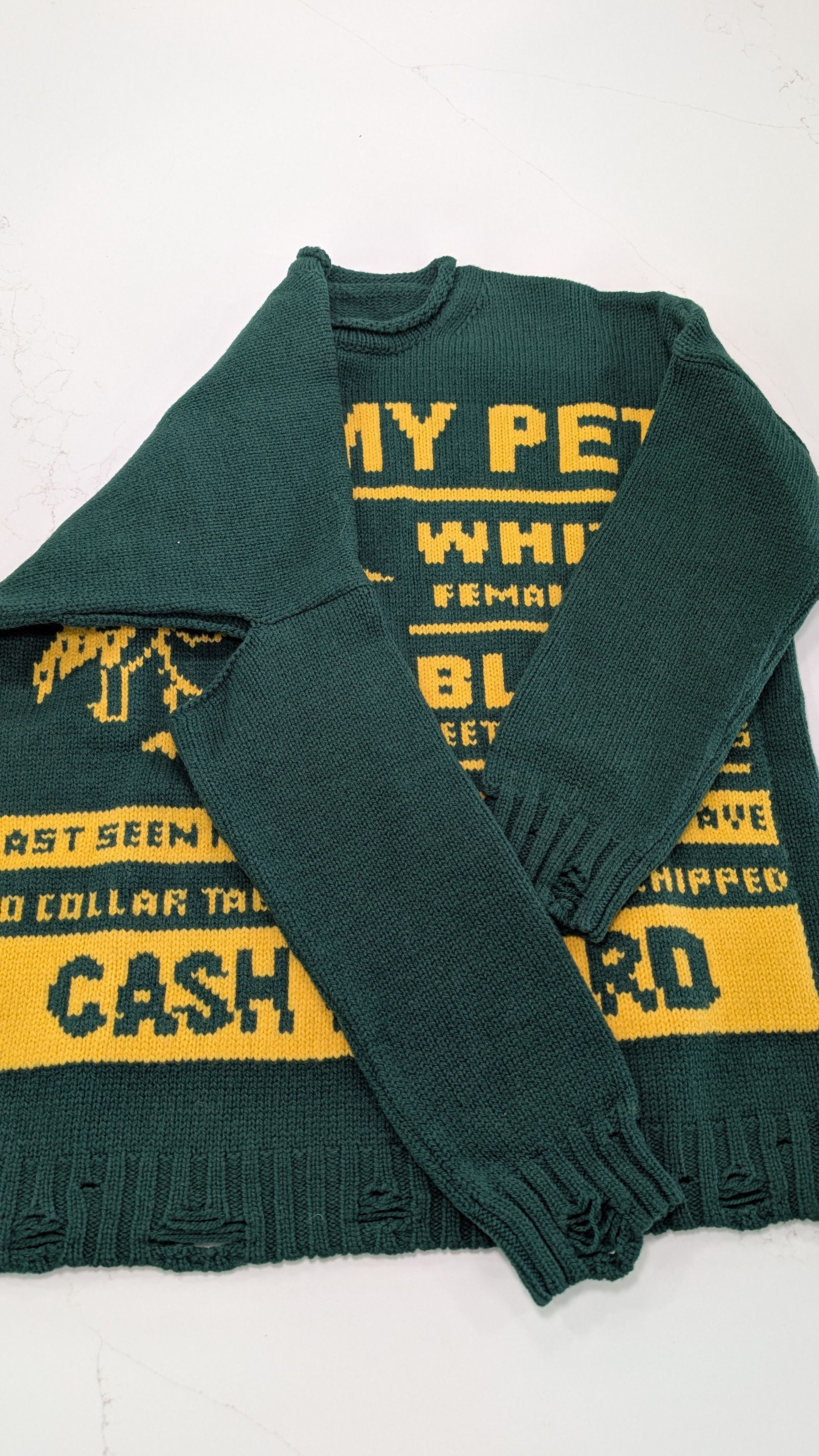 MM6 MM6 Maison Margiela “Lost My Pet” Sweater – Virgin Wool Size US M / EU 48-50 / 2 - 7 Thumbnail