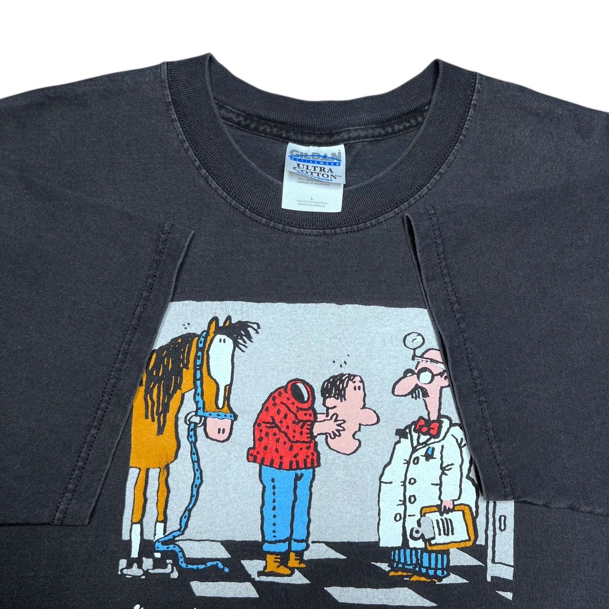 Other Vintage 1990s Jared Lee I Bought Another Horse Comic T-Shirt Size US L / EU 52-54 / 3 - 2 Thumbnail