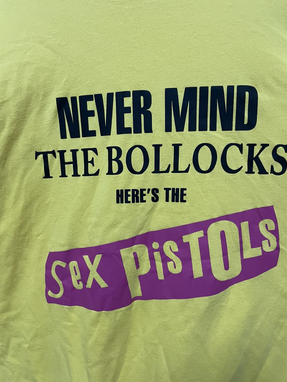 Band Tees × Vintage Vintage Sex Pistols Nevermind the Bollocks Yellow Tee Size US XL / EU 56 / 4 - 3 Thumbnail