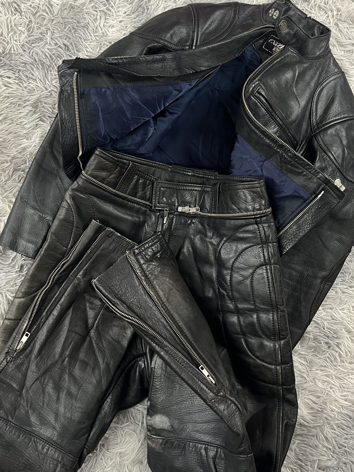 Japanese Brand Vintage Excellence komine Leather Jacket Size M / US 6-8 / IT 42-44 - 2 Thumbnail