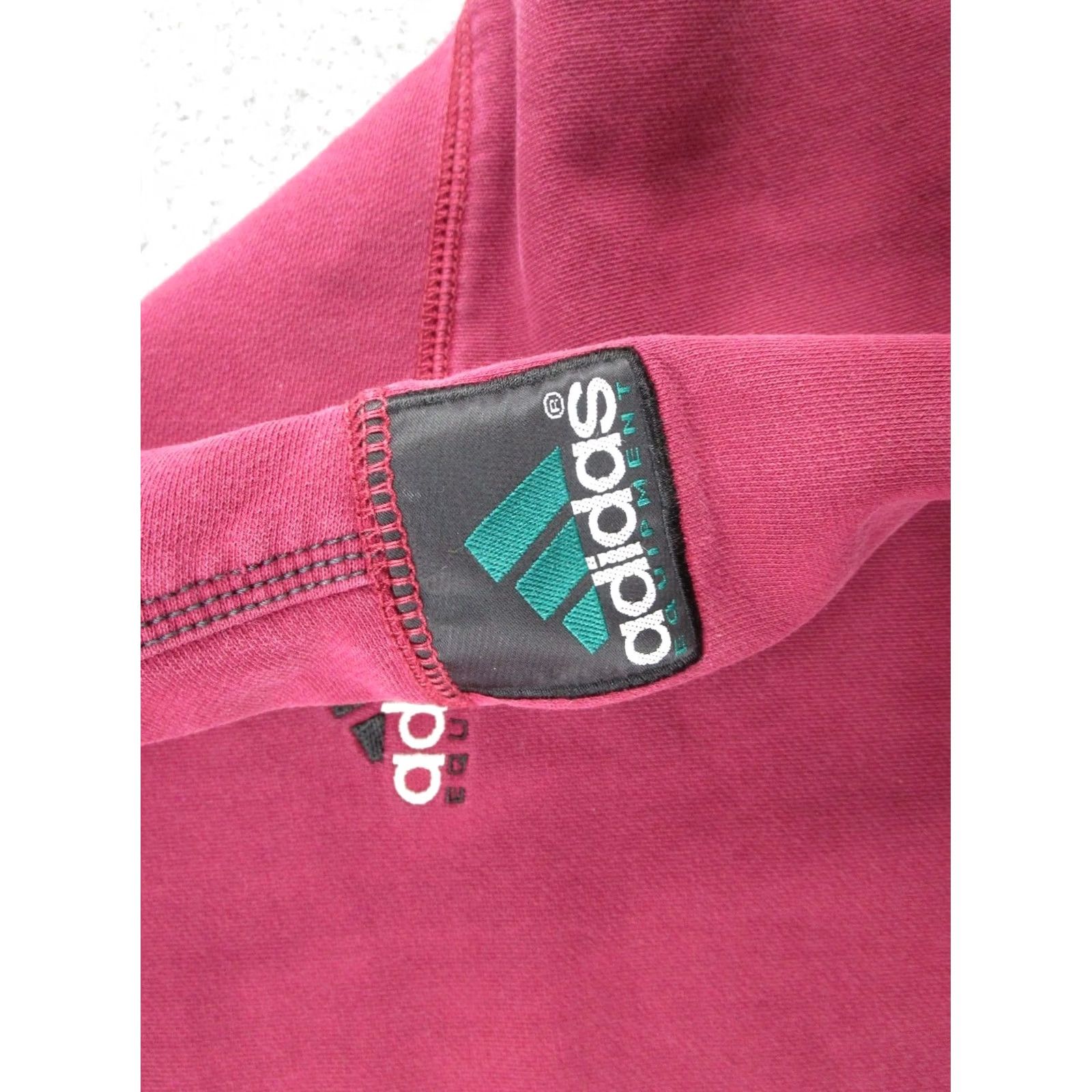 Adidas VINTAGE Adidas Equipment EQT Sweatshirt Red Big Logo Size L Embroidered Size US L / EU 52-54 / 3 - 7 Thumbnail