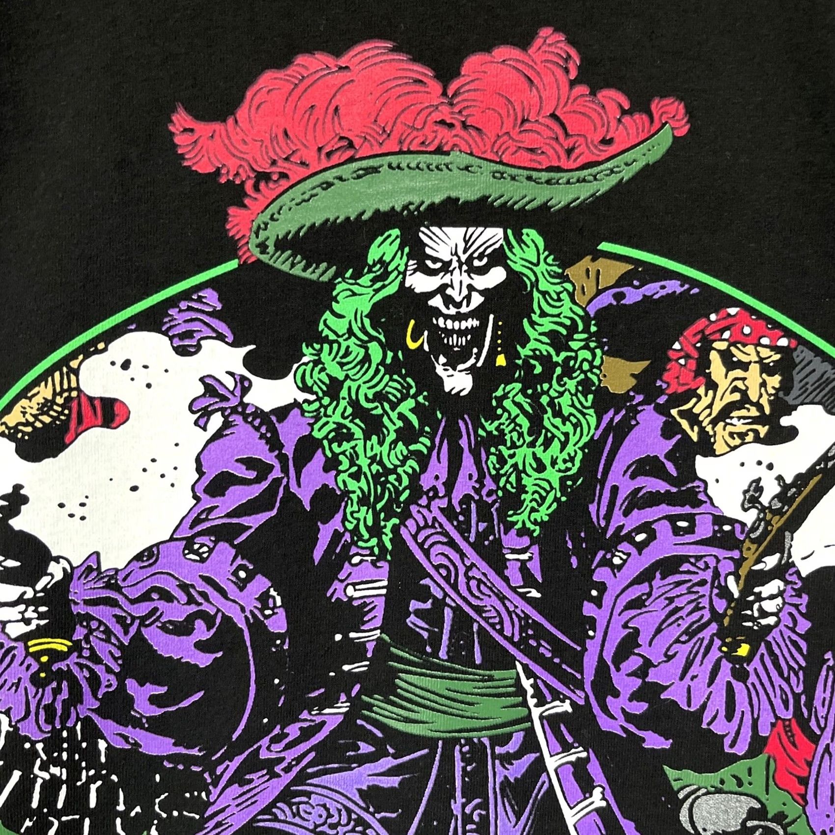 Market Pirate Joker Shirt Mens Large Black Szechuan Market Streetwear DC Boot Pullover Size US L / EU 52-54 / 3 - 6 Thumbnail