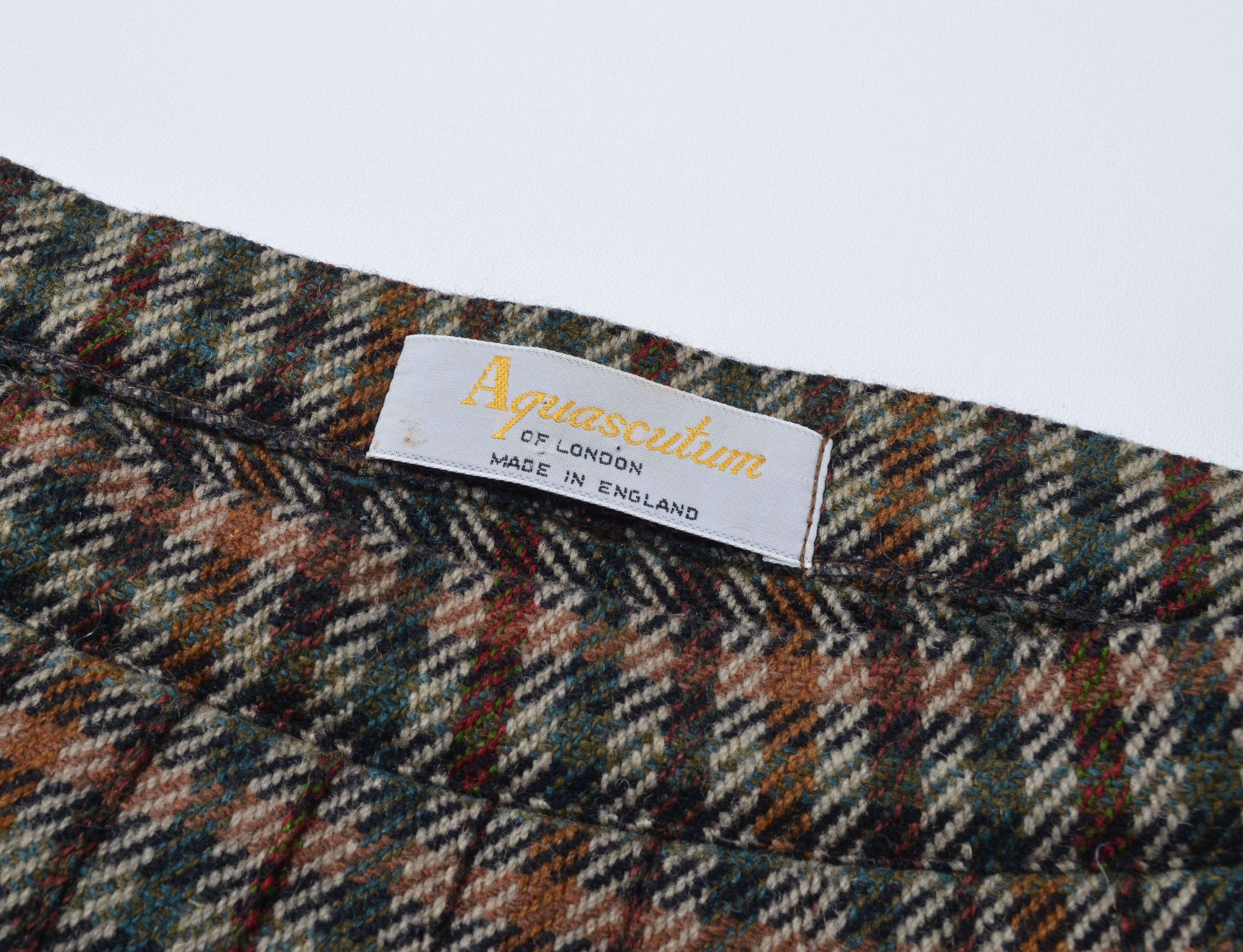 Aquascutum Vintage Aquascutum Tweed Suit Set Skirt Blazer Check Wool Size M / US 6-8 / IT 42-44 - 17 Thumbnail
