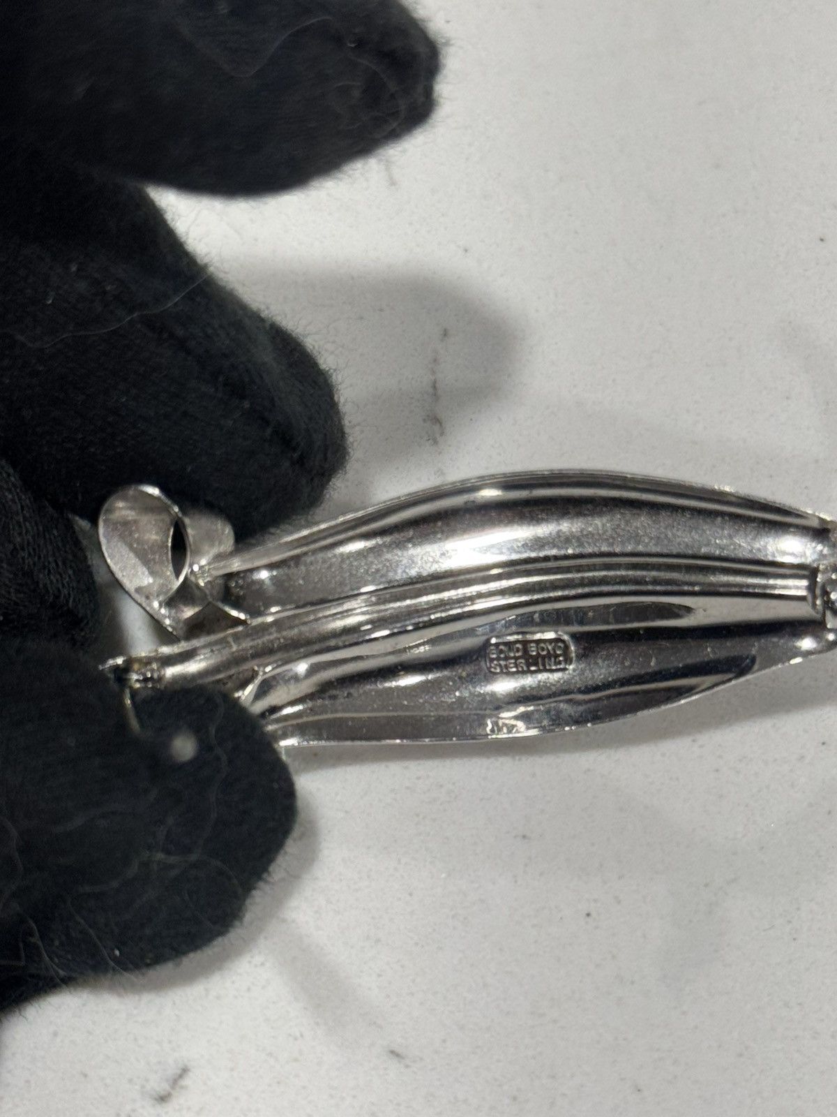 Sterling Silver Vintage Bond Boyd Sterling Silver Brooch Size ONE SIZE - 5 Thumbnail