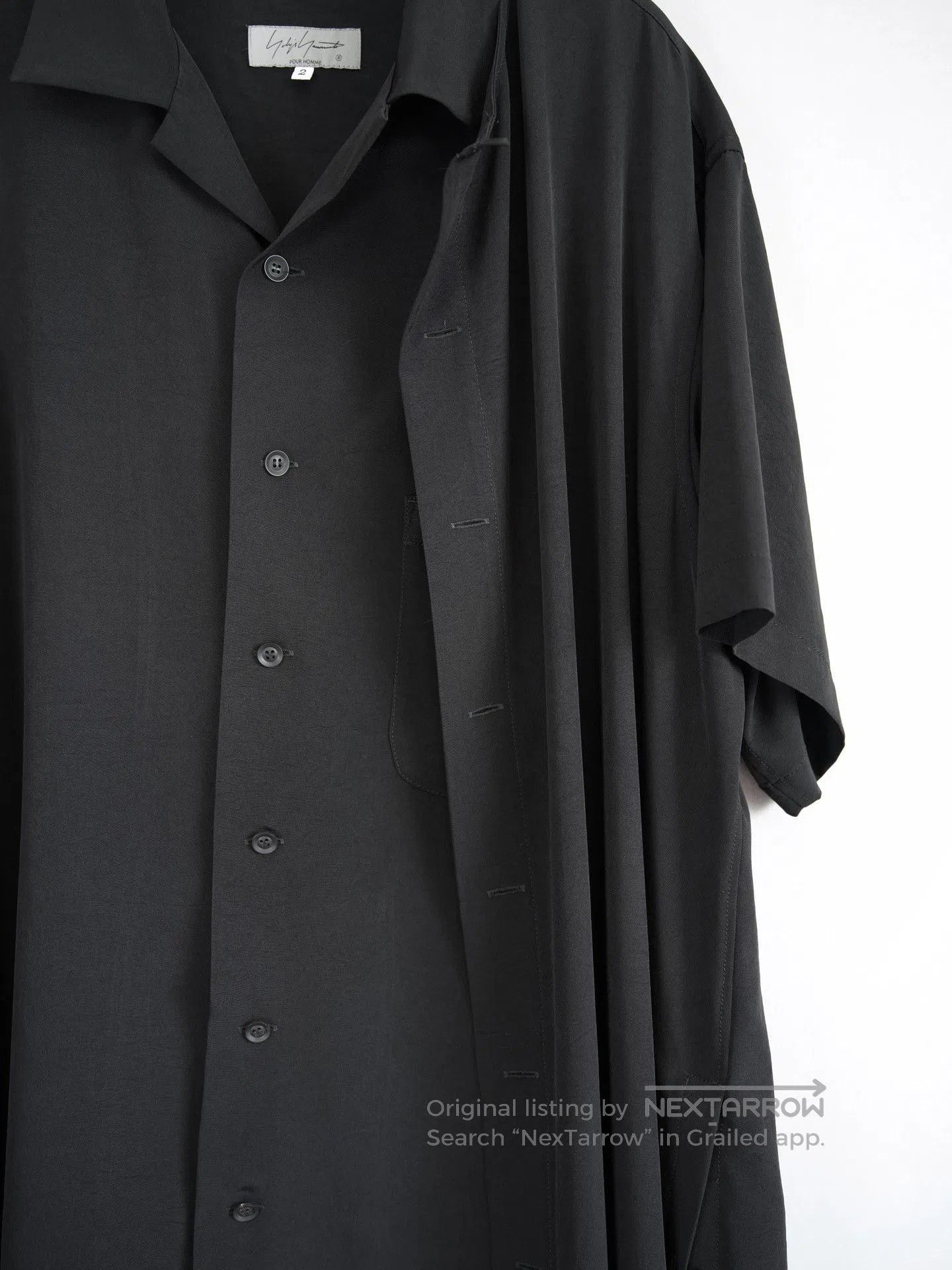 Yohji Yamamoto Yohji Yamamoto 22SS Deconstructed Triacetate Shirt. Size US M / EU 48-50 / 2 - 3 Thumbnail