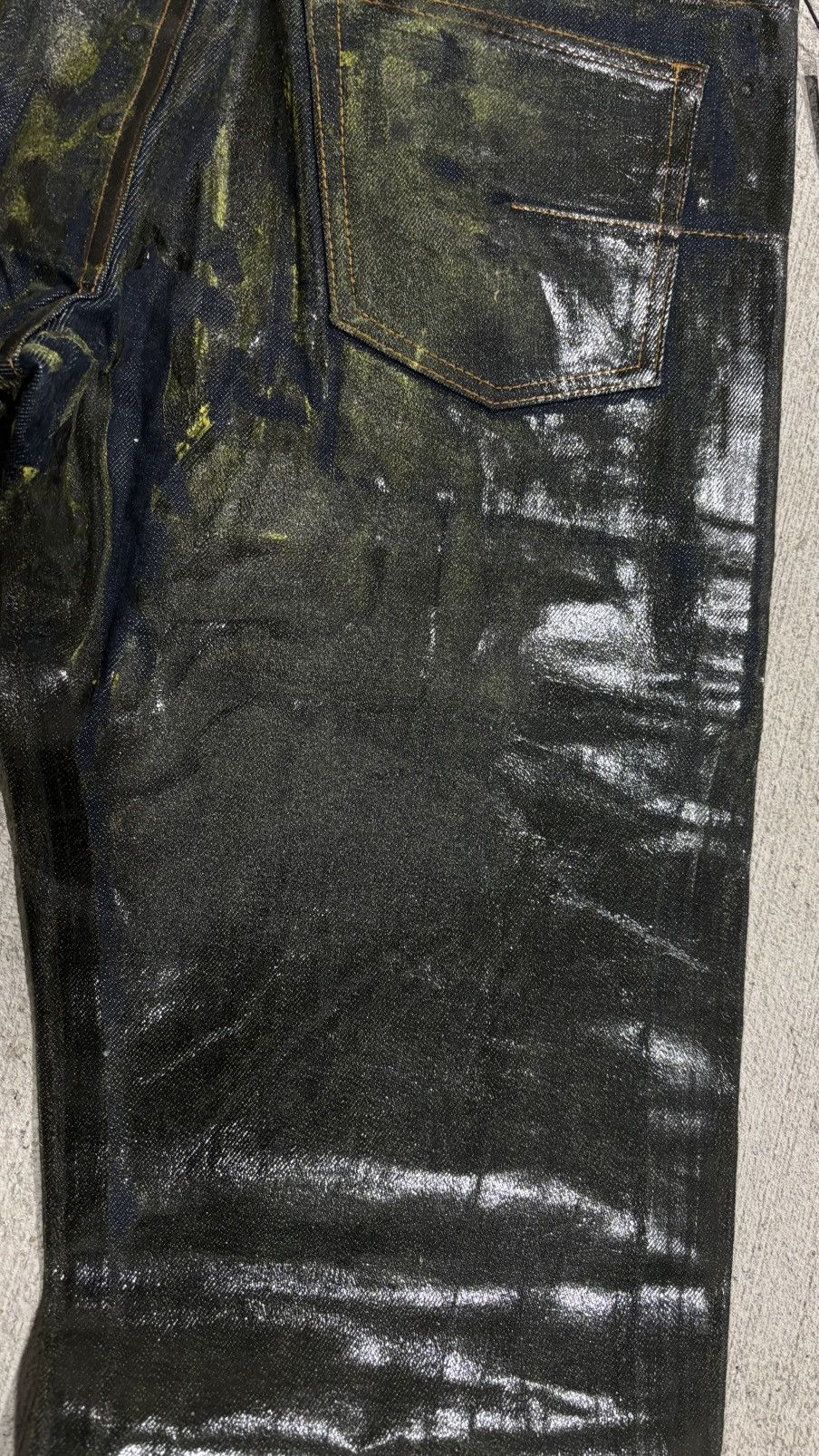 Dior × Hedi Slimane AW03 Dior Homme By Hedi Slimane Waxed Luster Denim Size US 32 / EU 48 - 16 Thumbnail