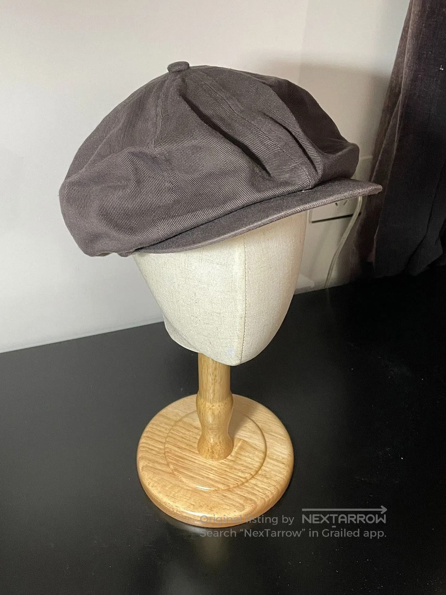 Nigel Cabourn Nigel Cabourn Vintage Charcoal Newsboy Cap. Size ONE SIZE - 8 Thumbnail