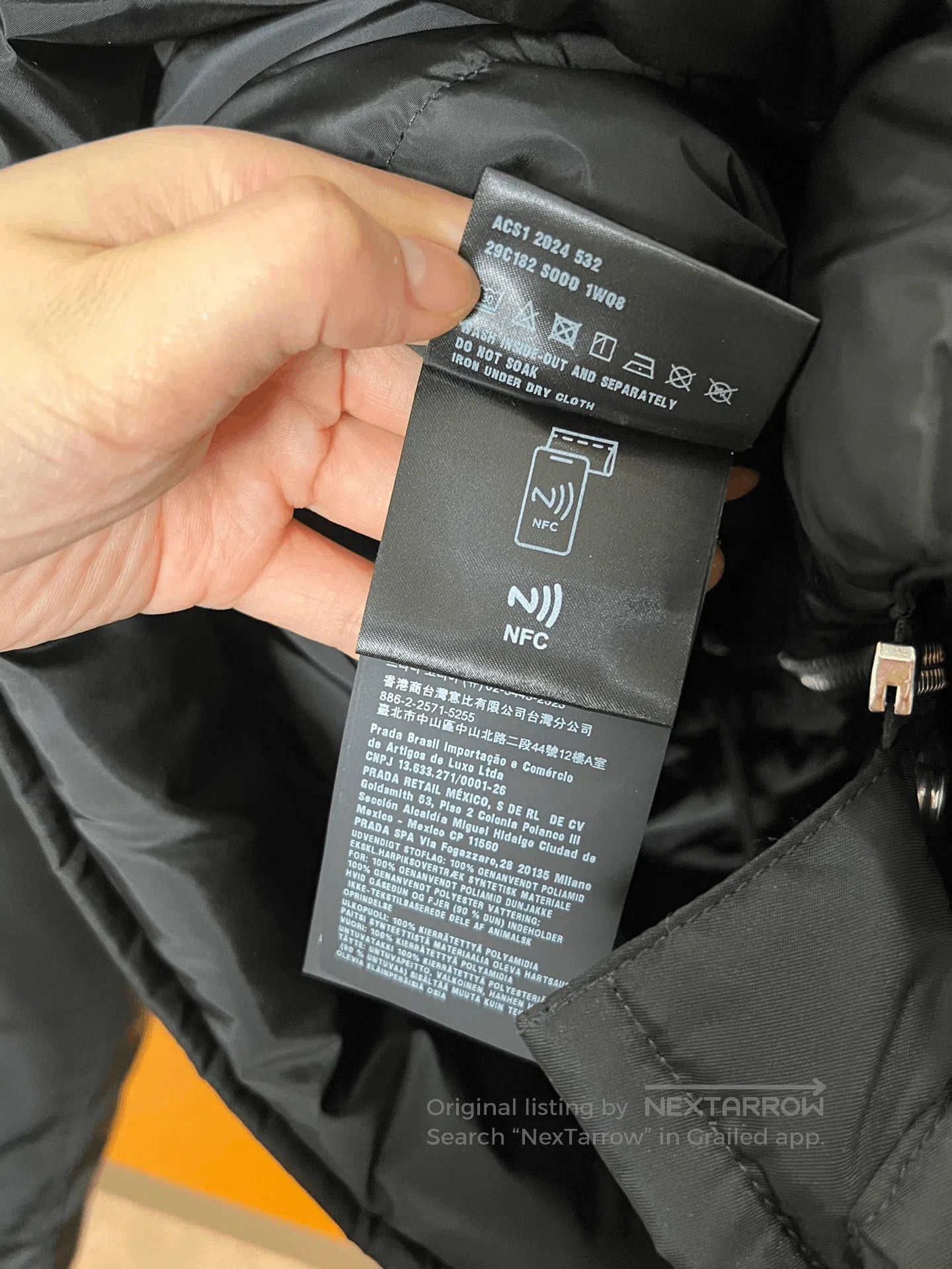 Prada Prada Triangle Logo Nylon Down Jacket. Size XS / US 0-2 / IT 36-38 - 5 Thumbnail