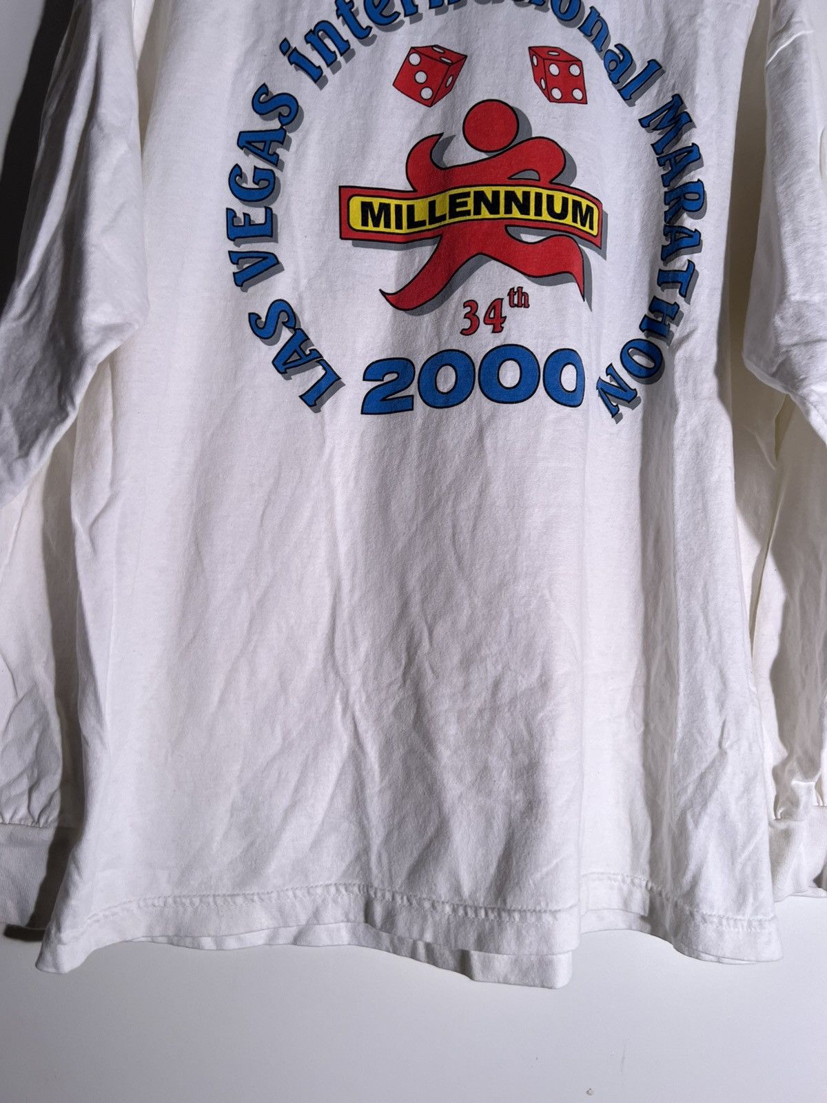 Vintage Y2K 2000’s VTG Vintage Las Vegas Marathon Nike Retro T Shirt Size US L / EU 52-54 / 3 - 5 Thumbnail