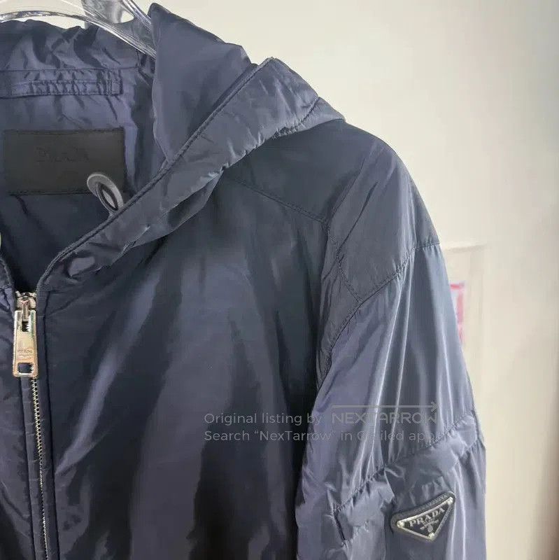 Prada Prada Navy Polyester Women’s Jacket. Size XL / US 12-14 / IT 48-50 - 4 Thumbnail