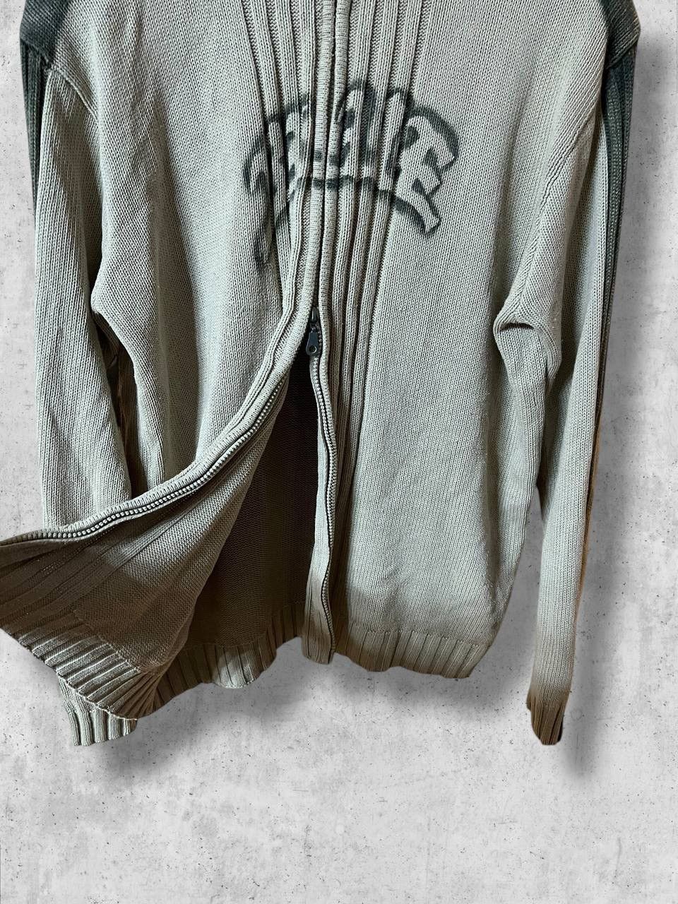 Vintage Avantgarde Graffiti LogoKnit Zipped Sweater ifsixwasnine y2k Size US L / EU 52-54 / 3 - 5 Thumbnail