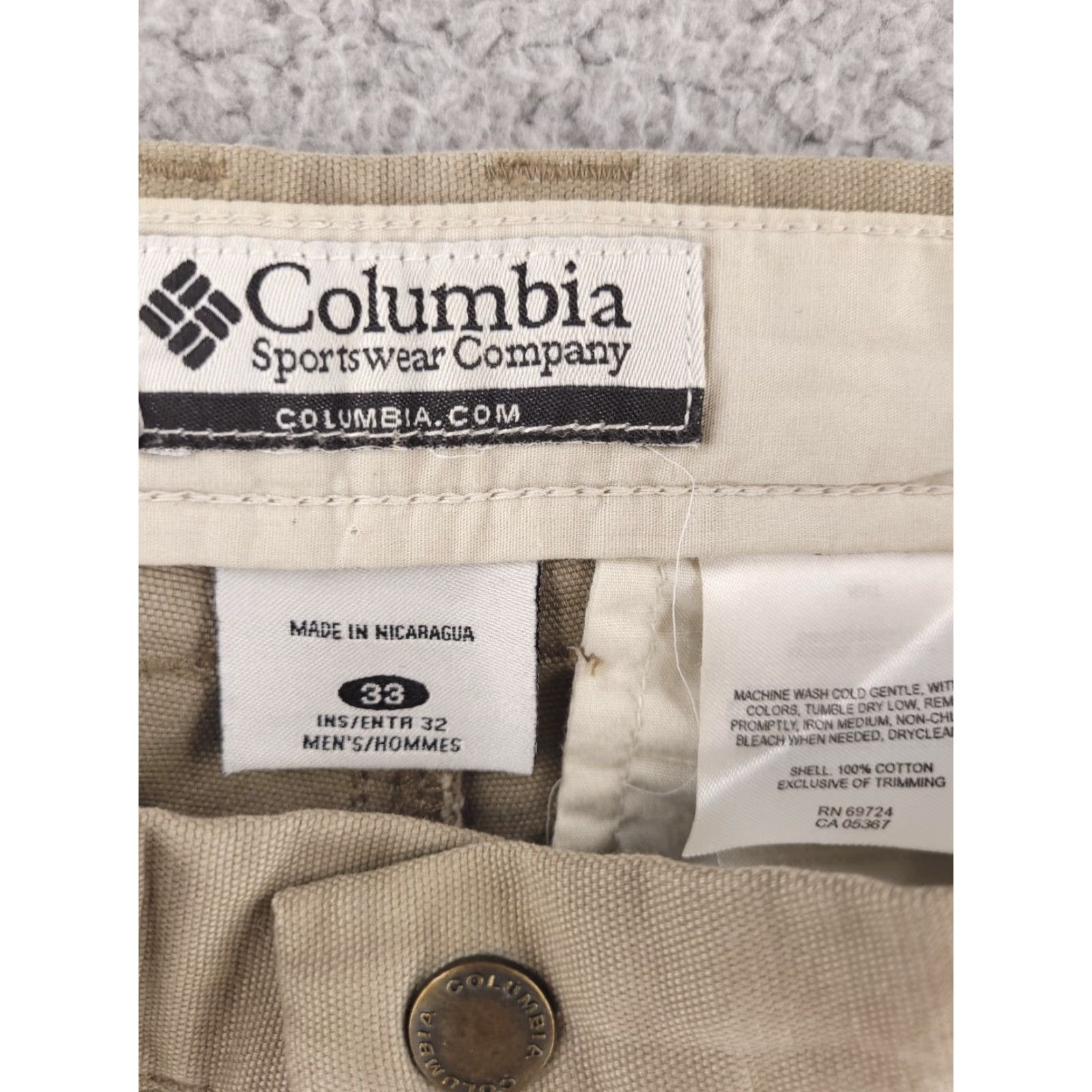 Vintage Columbia Walk Pants 32x30 Mens Canvas Cotton Beige Hiking Outdoor Size US 32 / EU 48 - 4 Thumbnail
