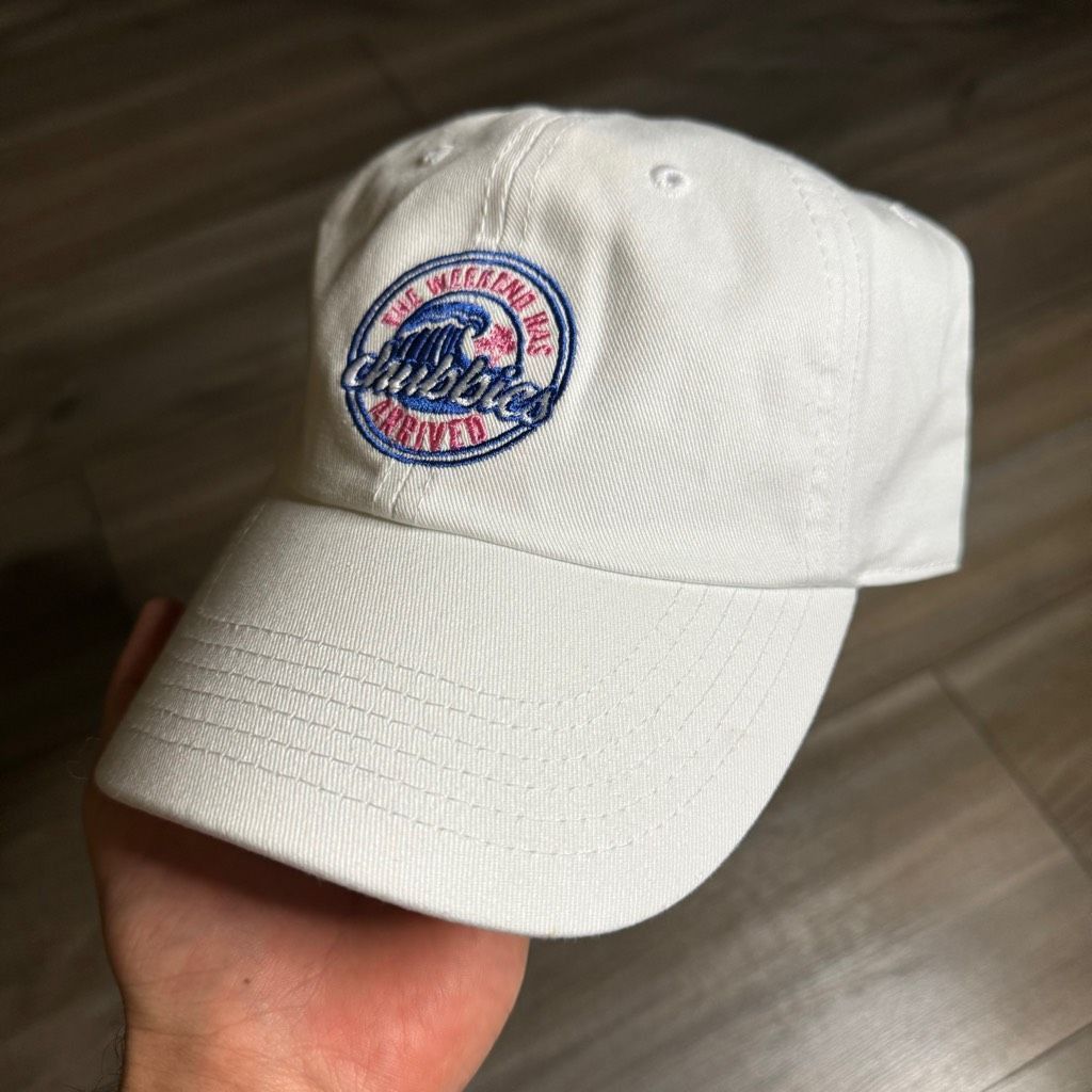 Chubbies Chubbies White Logo Casual Strapback Hat Cap Size ONE SIZE - 2 Thumbnail
