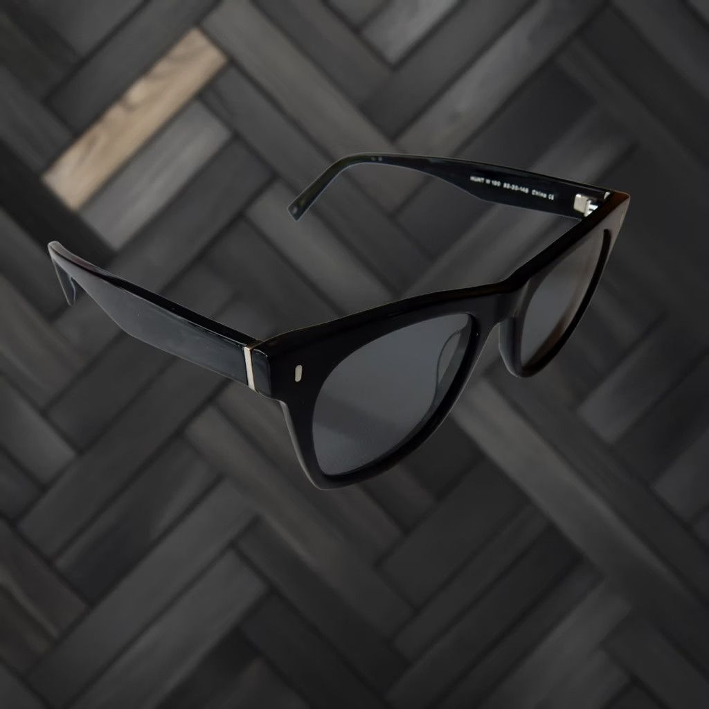 Parker VINTAGE Warby Parker Sunglasses FRAMES ONLY 52[]20 145 Hunt W 100 Men Black Sunglasses Mens Frames Only Focus 52 20 145 Warby Parker Size ONE SIZE - 1 Thumbnail