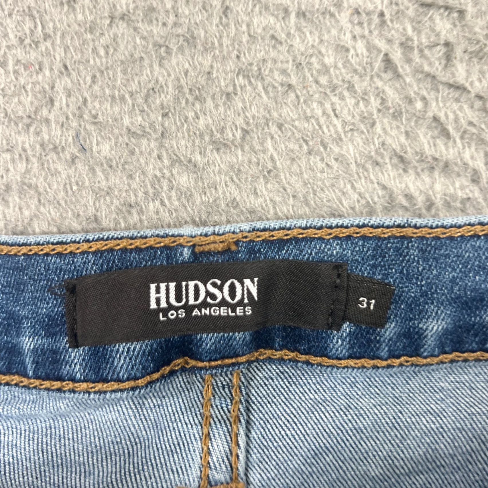 Hudson HUDSON Barbara Skinny Jeans Womens 31 Blue Medium Wash Denim 5-Pocket Stretch Regular Size Women's Jeans 27in Inseam Size 24" / US 00 / IT 34 - 7 Thumbnail