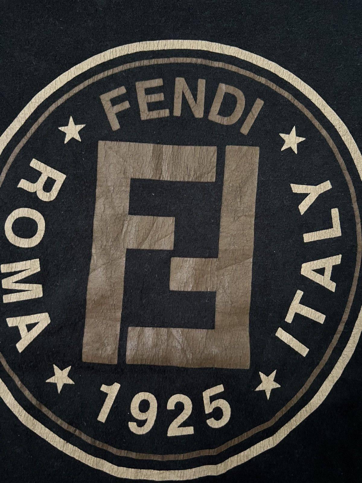 Fendi Fendi Tshirt Big Logo Roma Italy Vintage Size US L / EU 52-54 / 3 - 7 Thumbnail