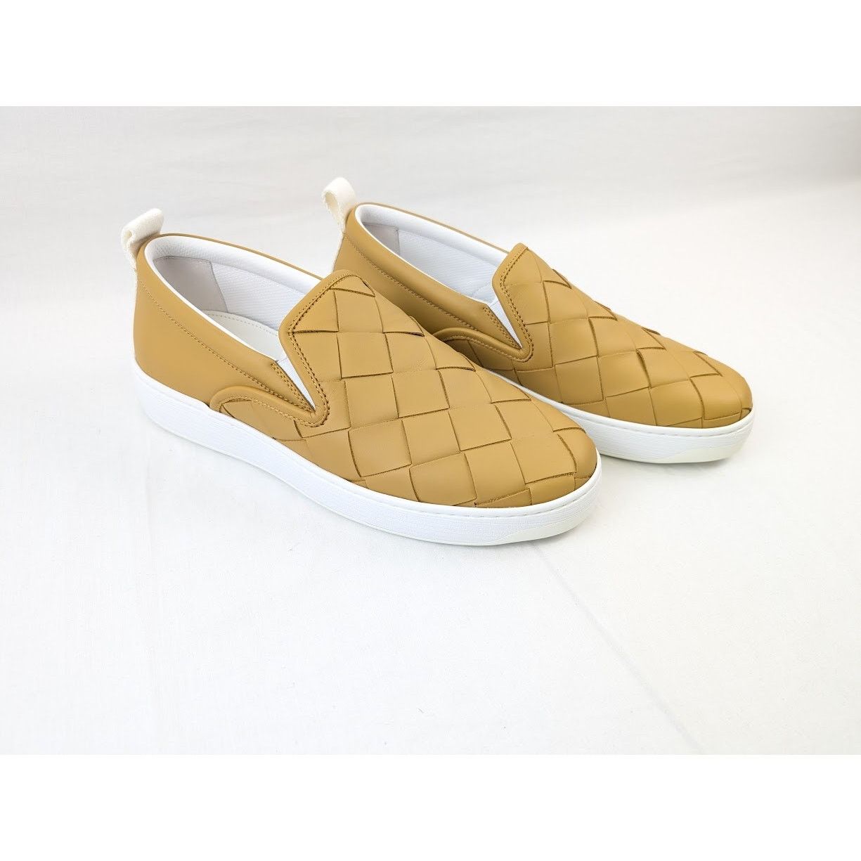 Bottega Veneta o1rshd1 Sneakers Pelle Intrecciato Bolt Calf in Buttersc Size US 11 / EU 44 - 12 Thumbnail