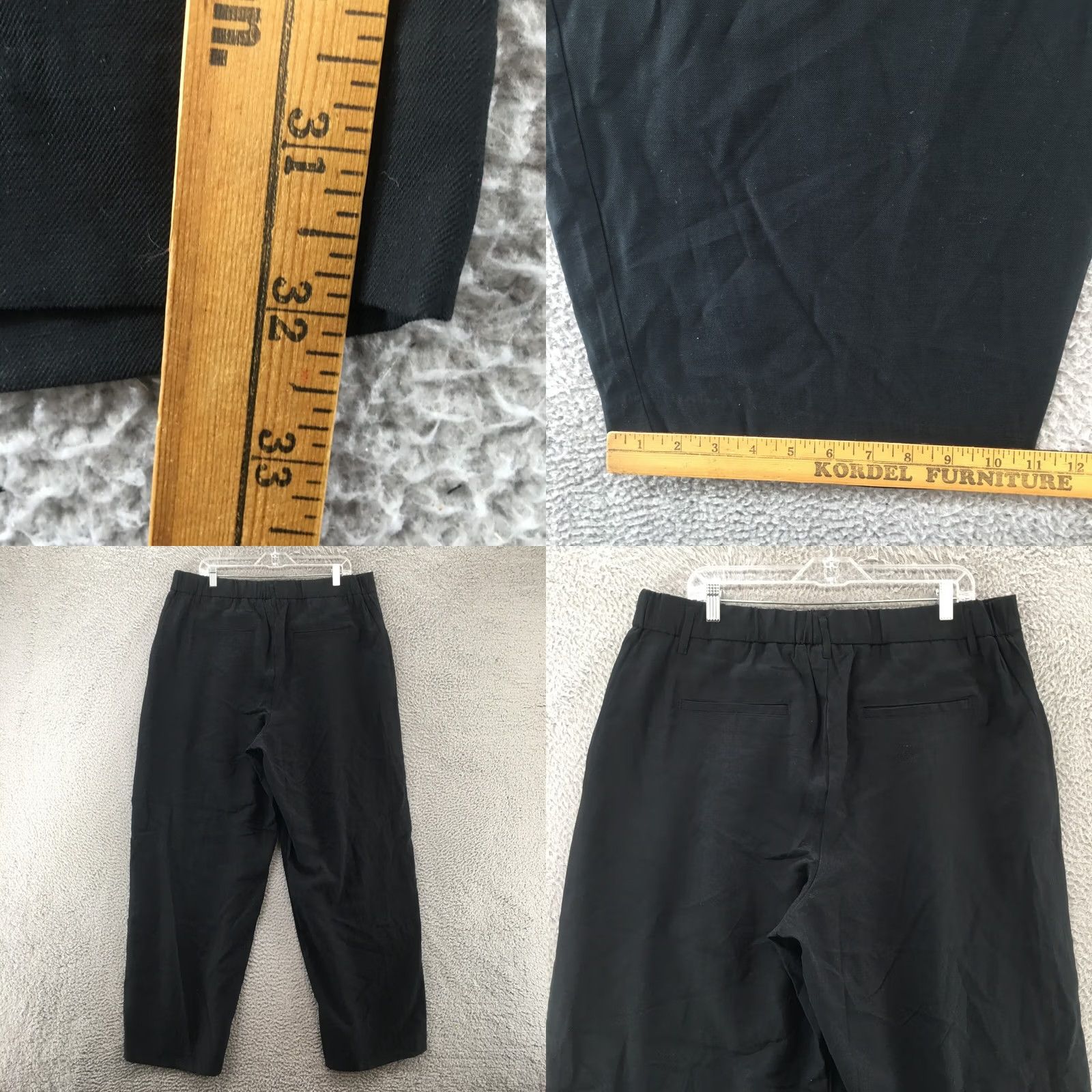 Vintage A New Day Black Wide-Leg Dress Pants Womens 17 High Rise Pleated Front Pants For Casual Wear Womens Size 38" / US 16 / IT 52 - 8 Thumbnail