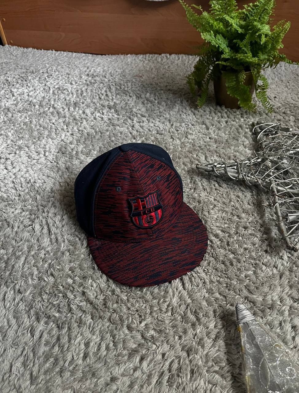 Nike × Vintage Cap Nike F.C. Barcelona Streetwear Vintage Logo Swoosh Size ONE SIZE - 8 Thumbnail