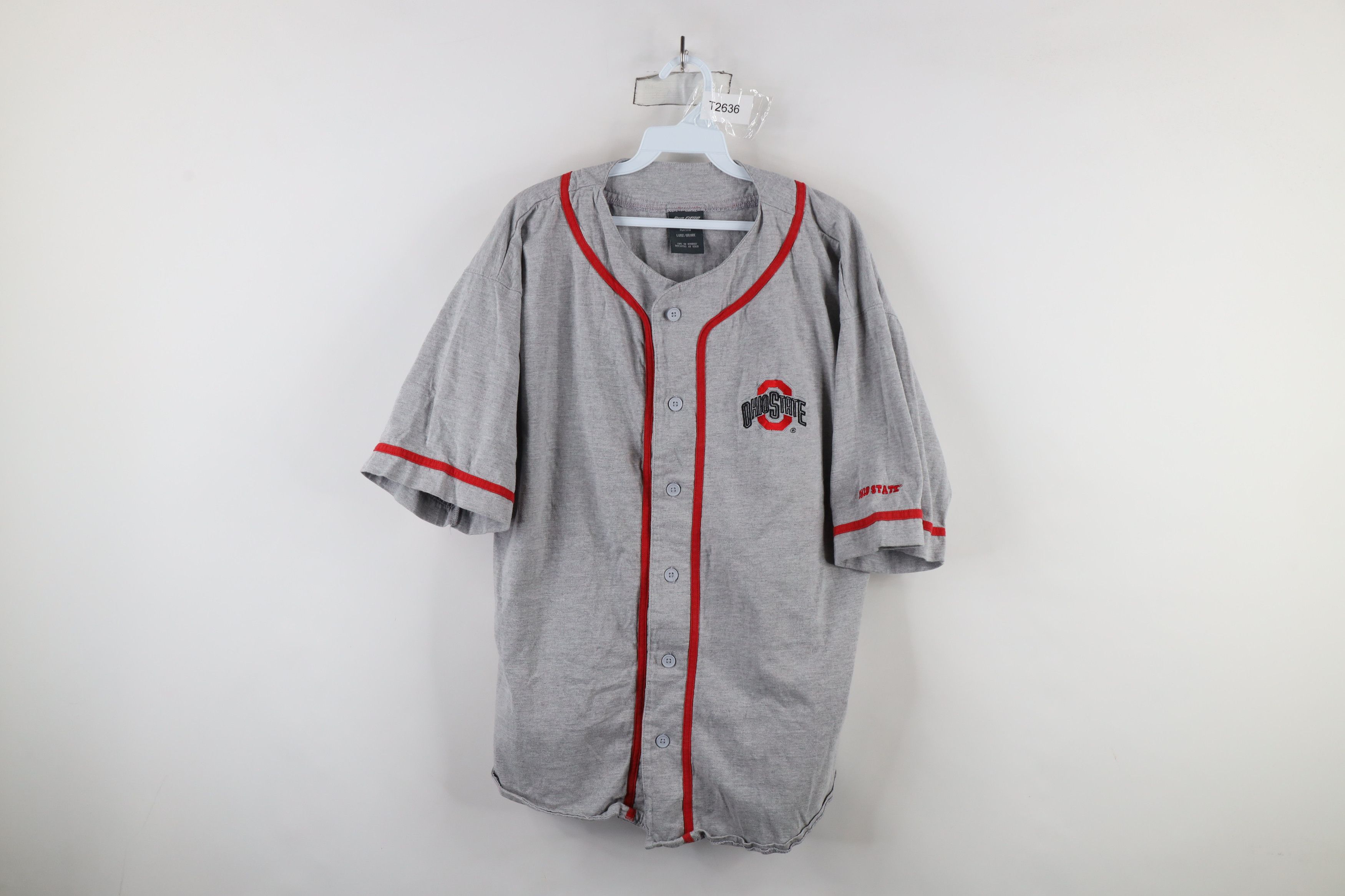 Vintage Vintage 90s Out Ohio State University Baseball Jersey Gray Size US L / EU 52-54 / 3 - 1 Thumbnail