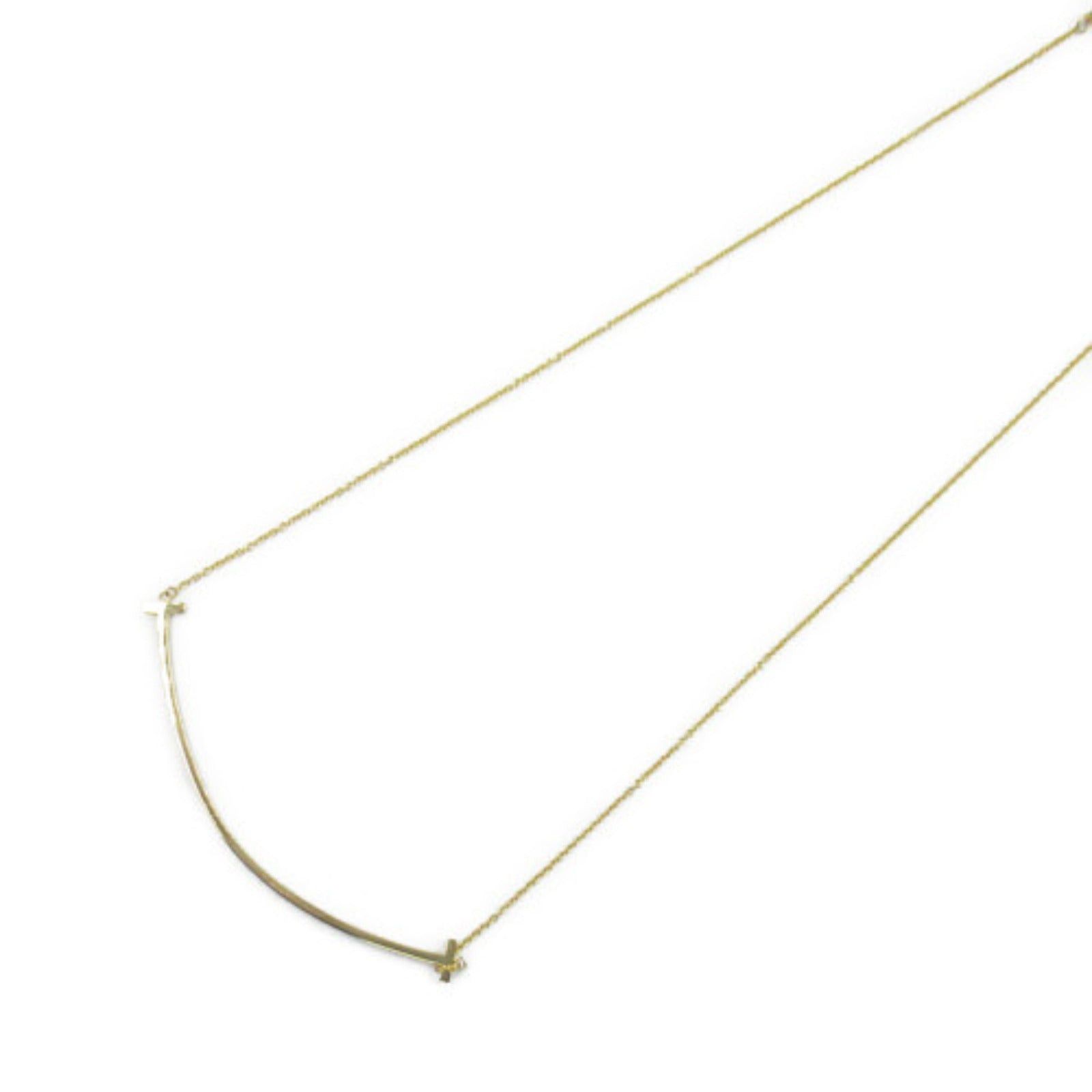 Tiffany & Co. Tiffany Co T-Smile Large Necklace K18 (Yellow Gold) Gold Size ONE SIZE - 1 Thumbnail