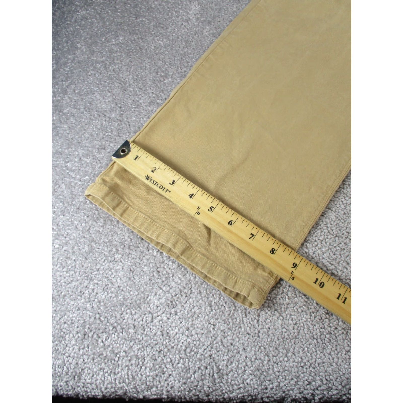 Orvis Orvis Mens Chino Pants 40x30 Khaki Cotton Flat Front Beige 90s Preppy Natural Mens Regular Chino Pants Size US 40 / EU 56 - 5 Thumbnail