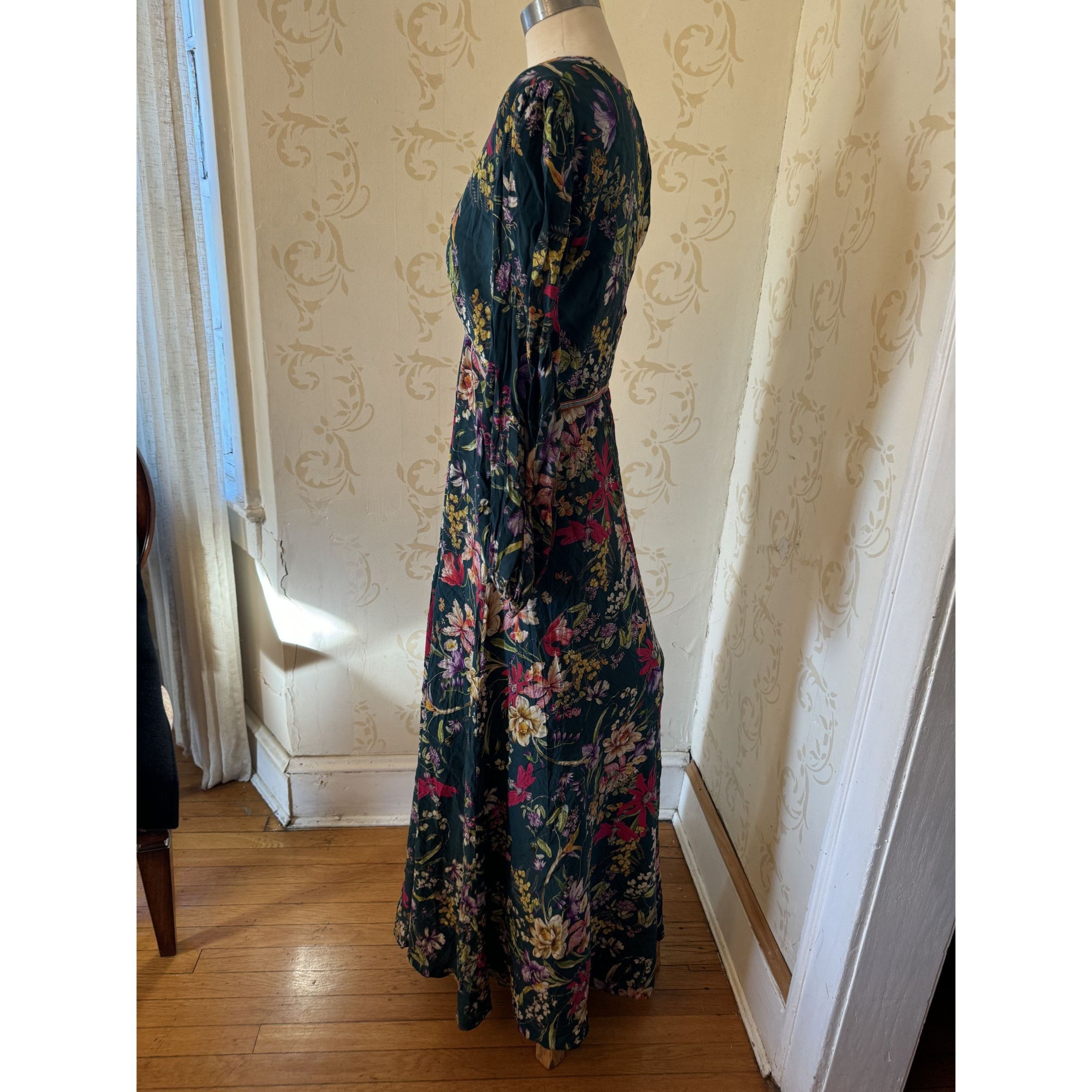 Designer Ladies Size 8 Sachin & Babin Stunning 100% Silk Bold Floral Size M / US 6-8 / IT 42-44 - 7 Thumbnail
