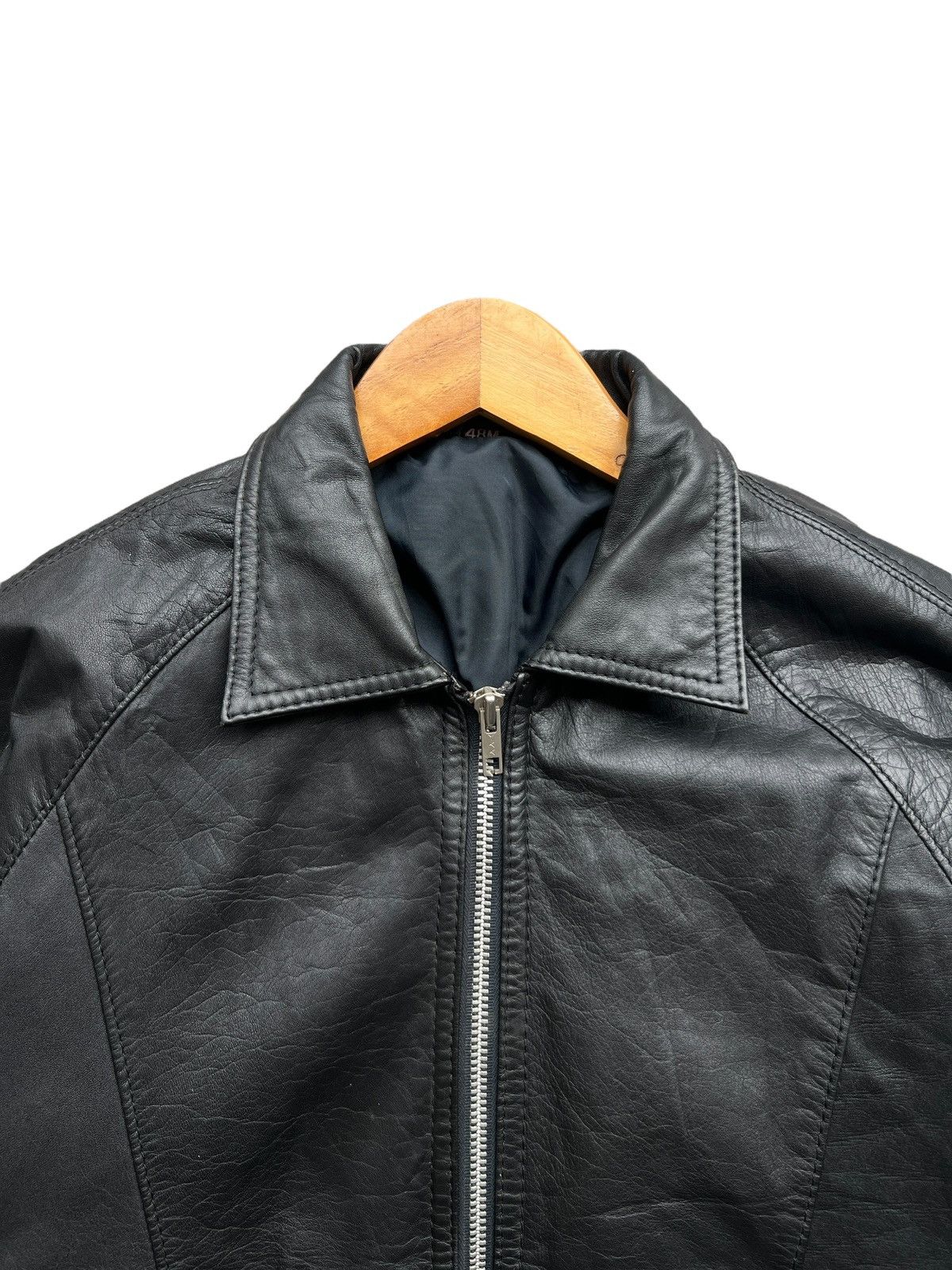 Vintage Vintage 80s King Leo Japanese Black Bomber Leather Jacket Size US S / EU 44-46 / 1 - 5 Thumbnail
